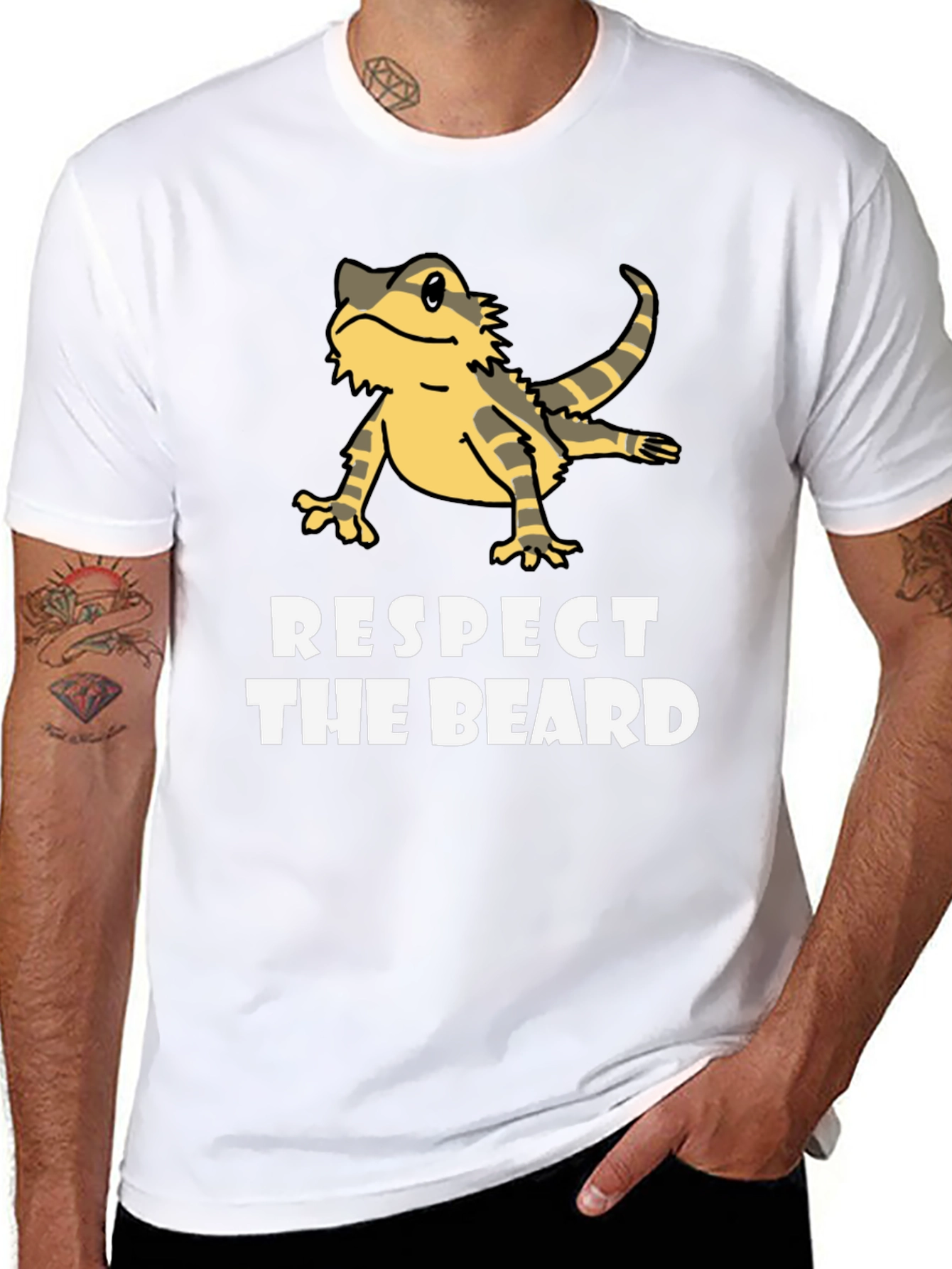 Respect The Beard Bearded Dragon T-Shirt