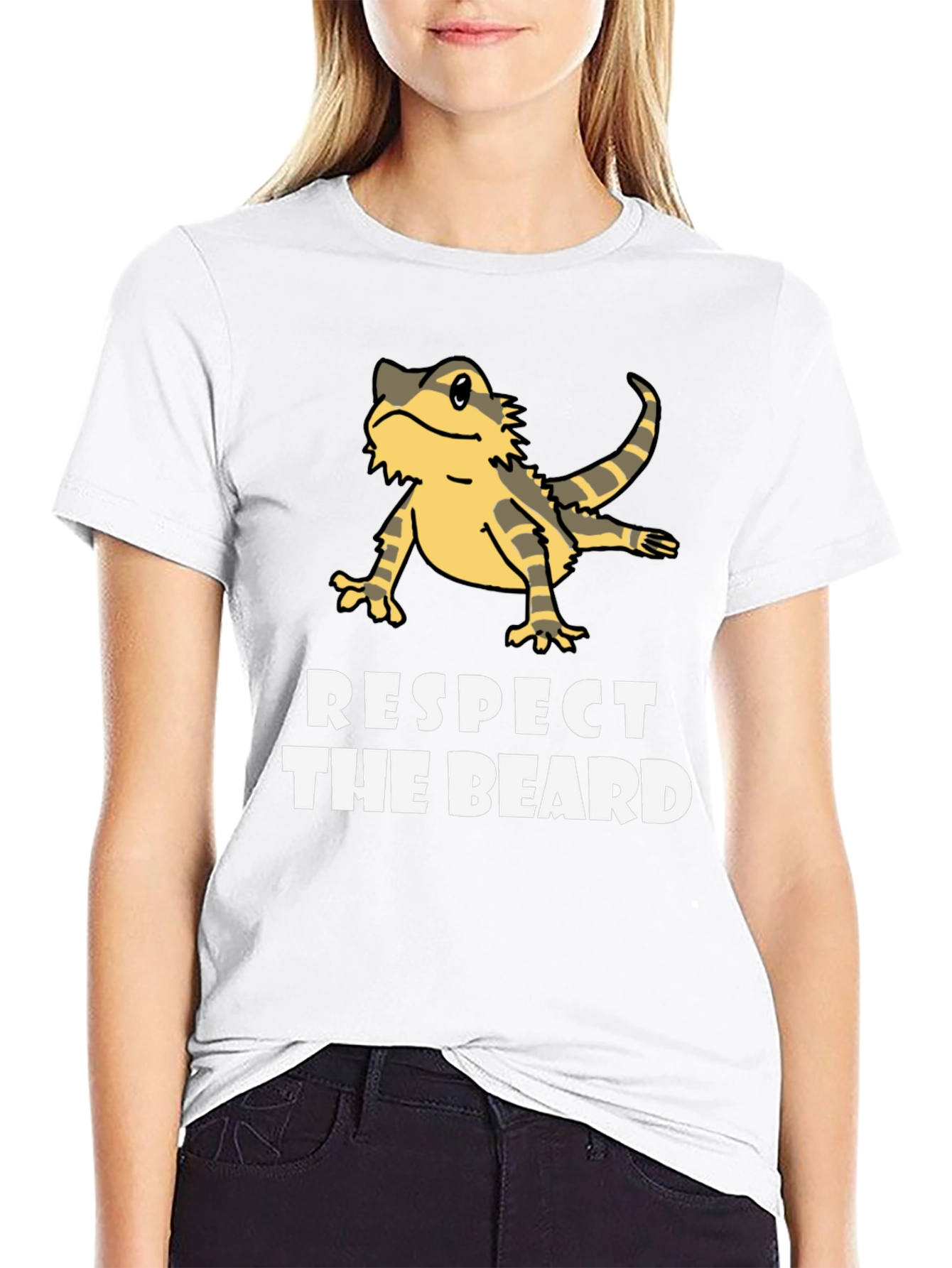 Respect The Beard Bearded Dragon T-Shirt