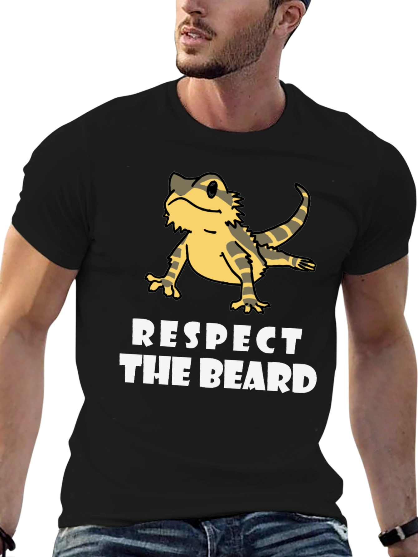 Respect The Beard Bearded Dragon T-Shirt