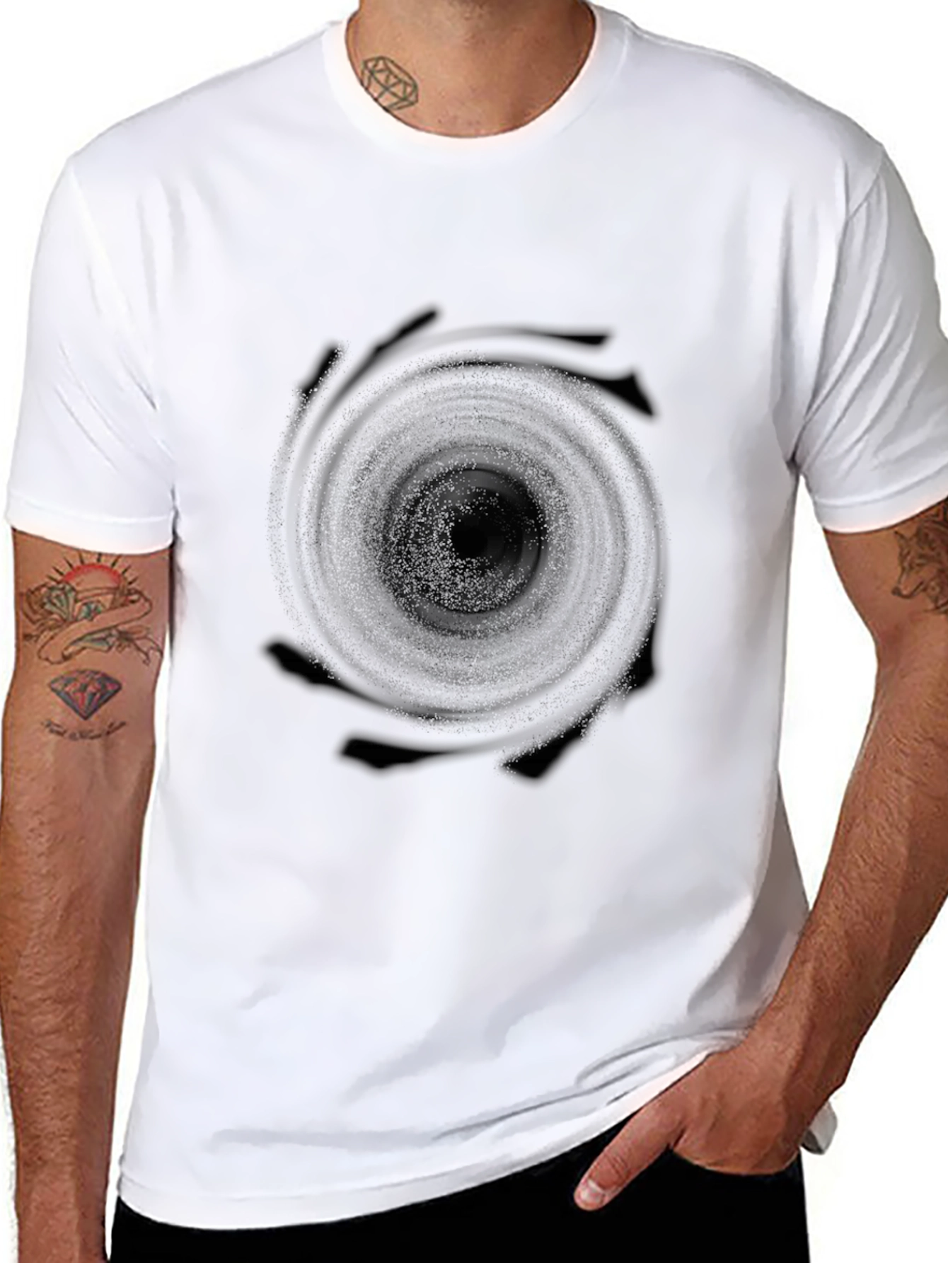 Black Hole Vortex T-Shirt - Unisex Design