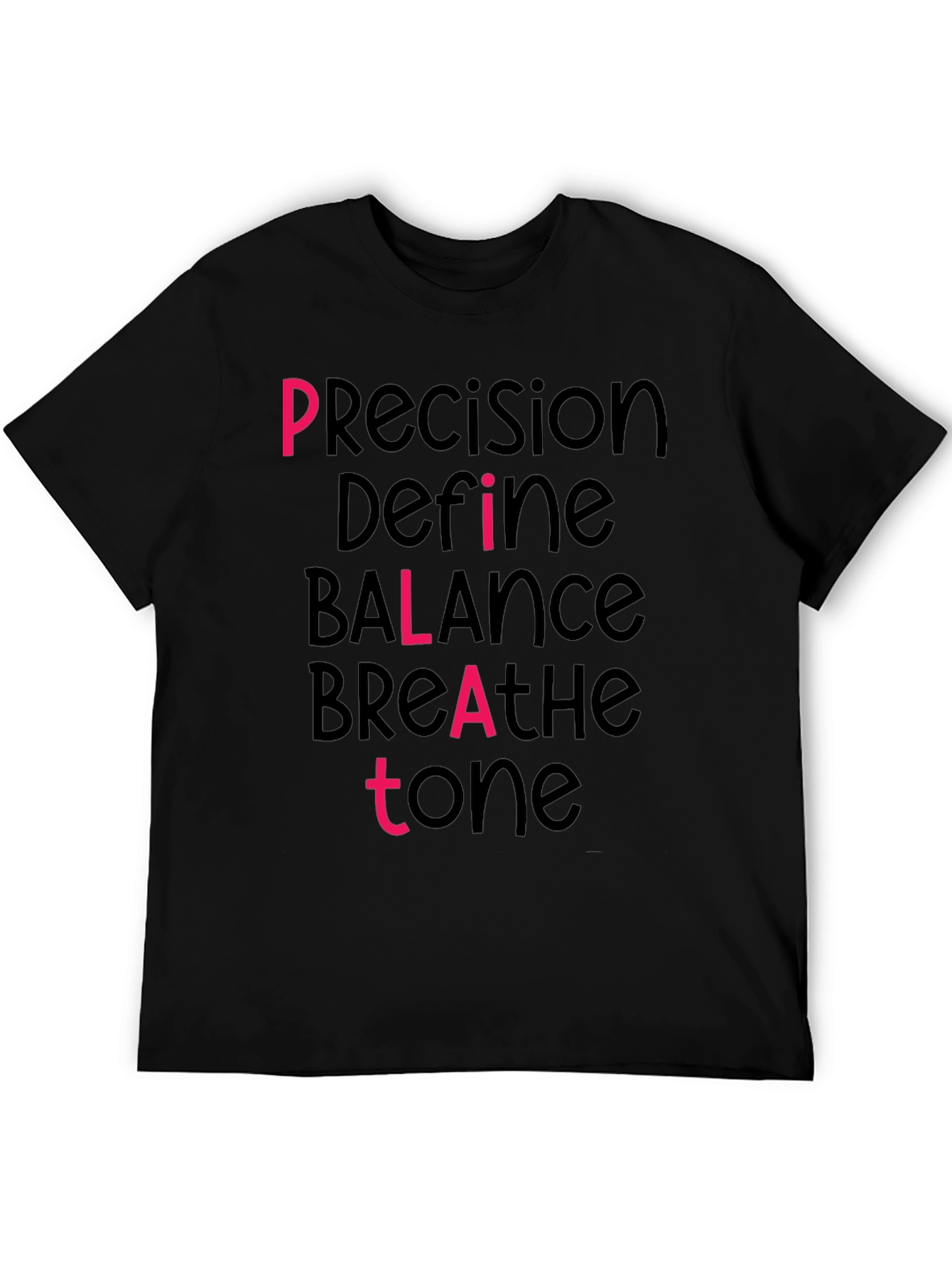 Pilates Inspired Graphic Tee - Precision Balance Tone