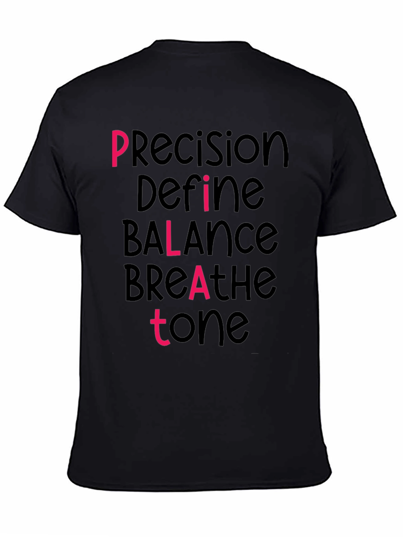 Pilates Inspired Graphic Tee - Precision Balance Tone