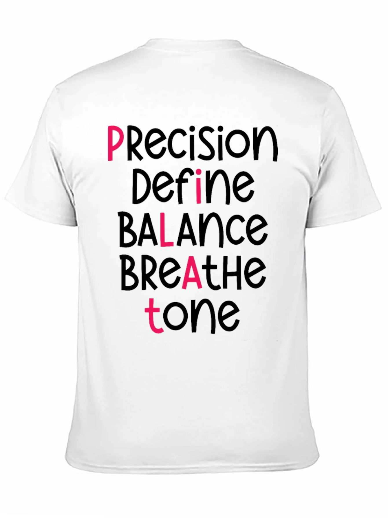 Pilates Inspired Graphic Tee - Precision Balance Tone