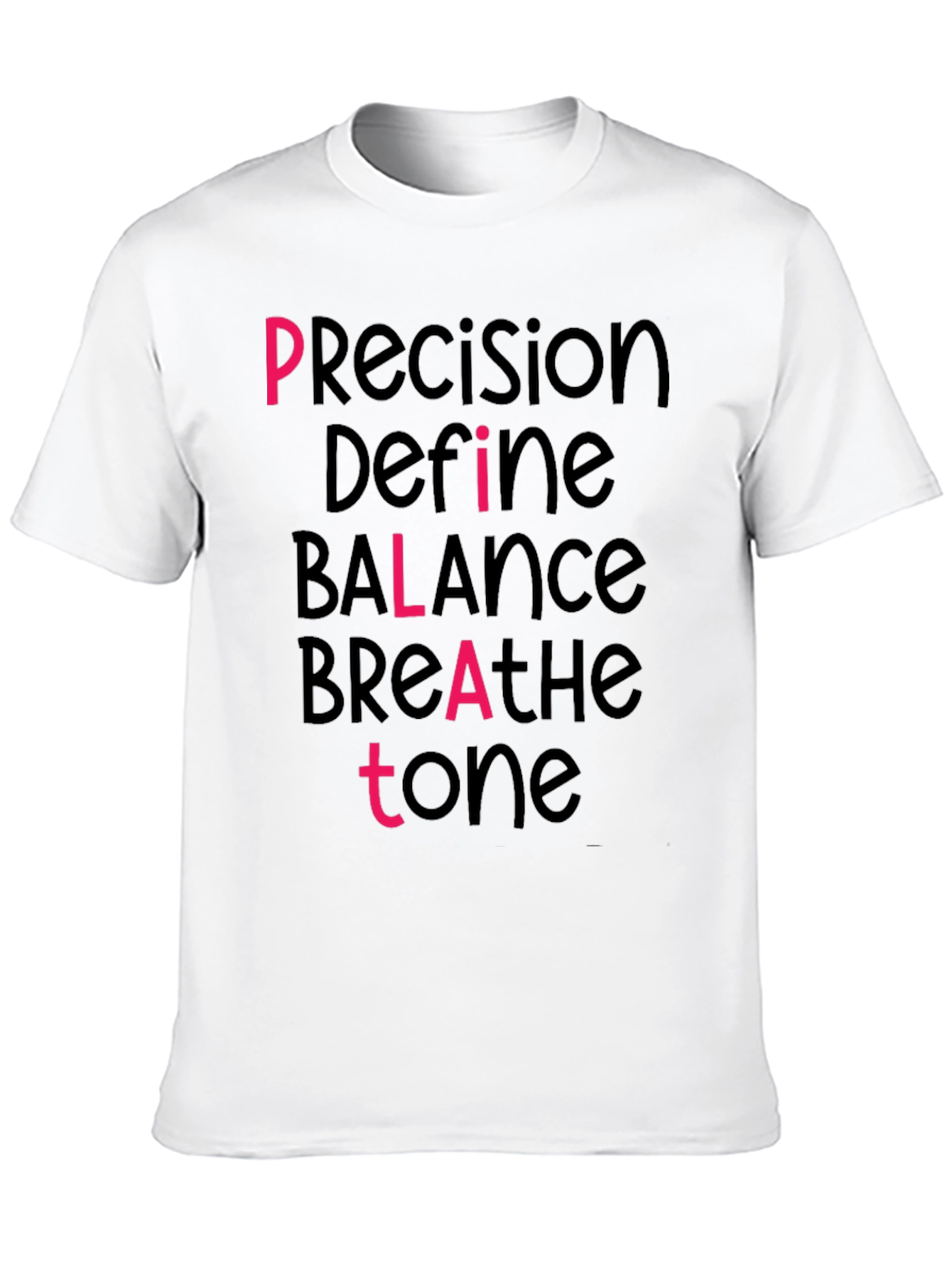 Pilates Inspired Graphic Tee - Precision Balance Tone