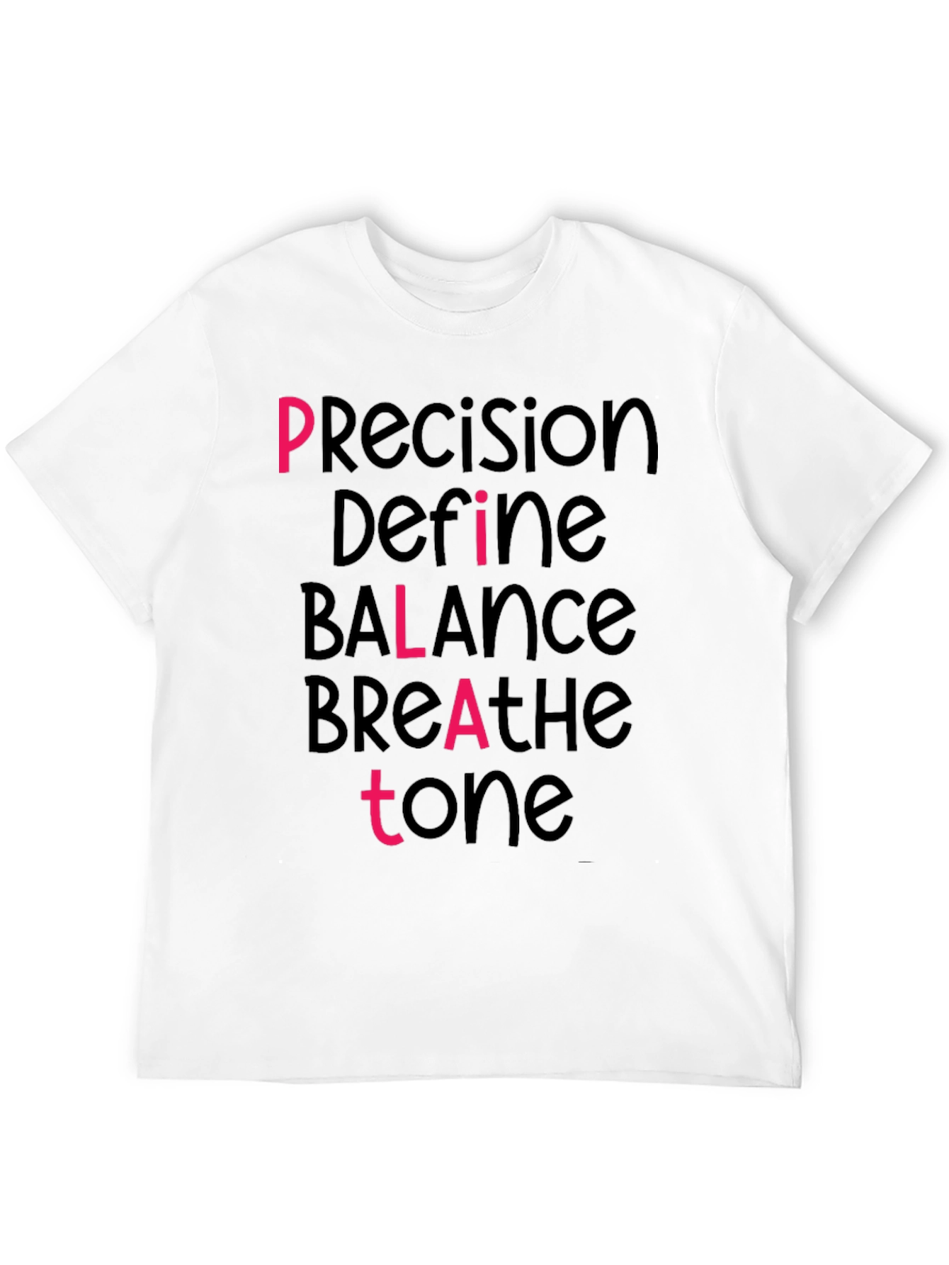 Pilates Inspired Graphic Tee - Precision Balance Tone