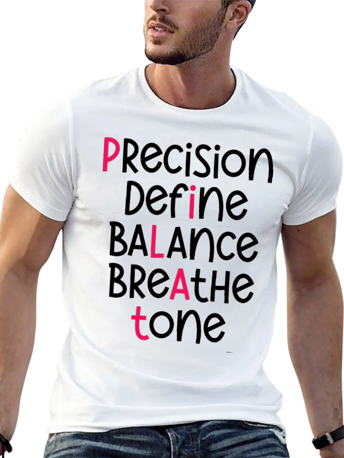 Pilates Inspired Graphic Tee - Precision Balance Tone