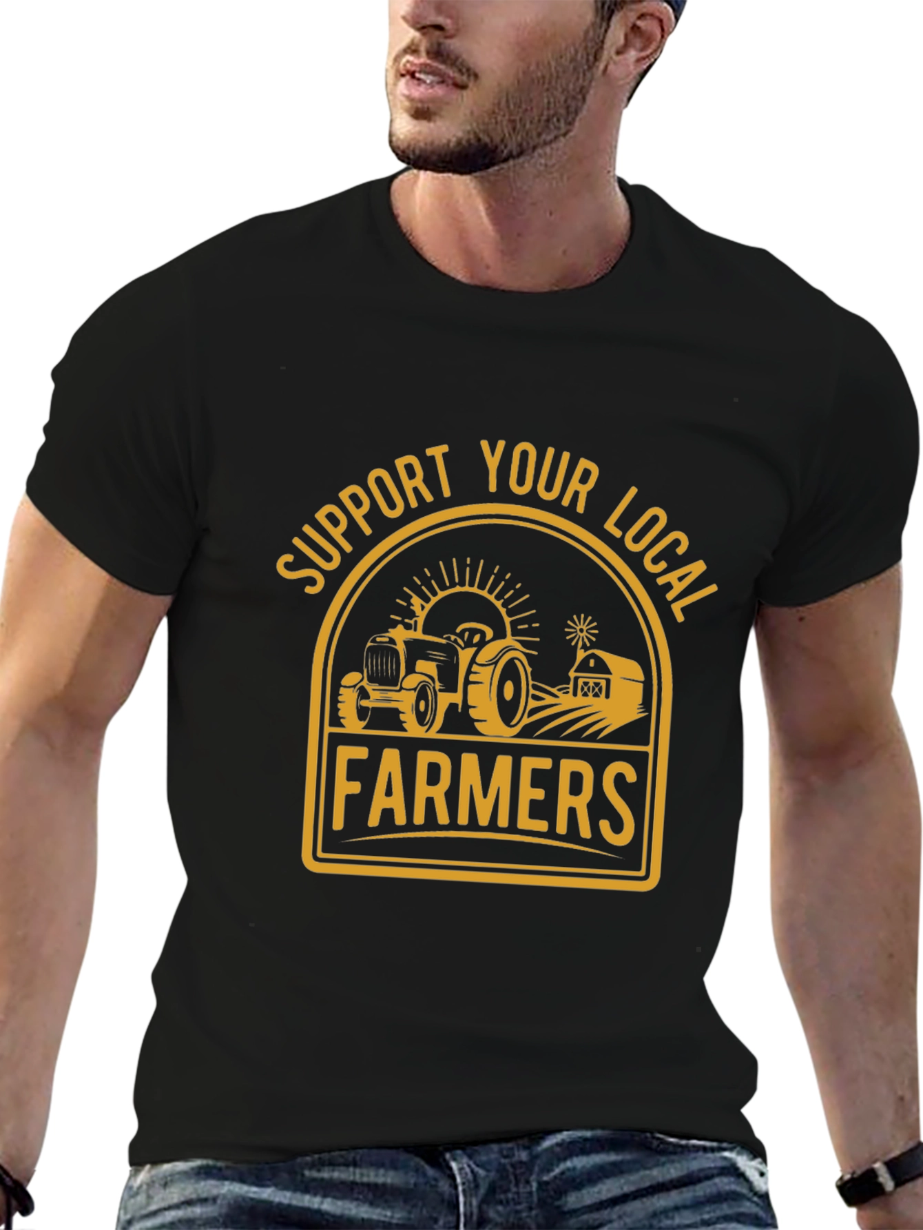 Support Your Local Farmers Graphic Tee