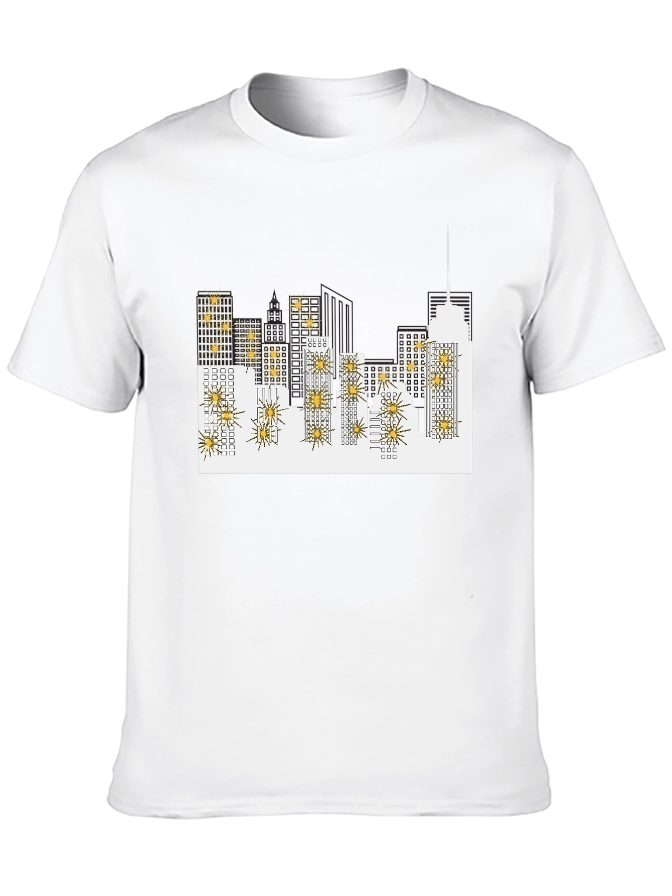Cityscape Graphic Tee - Black