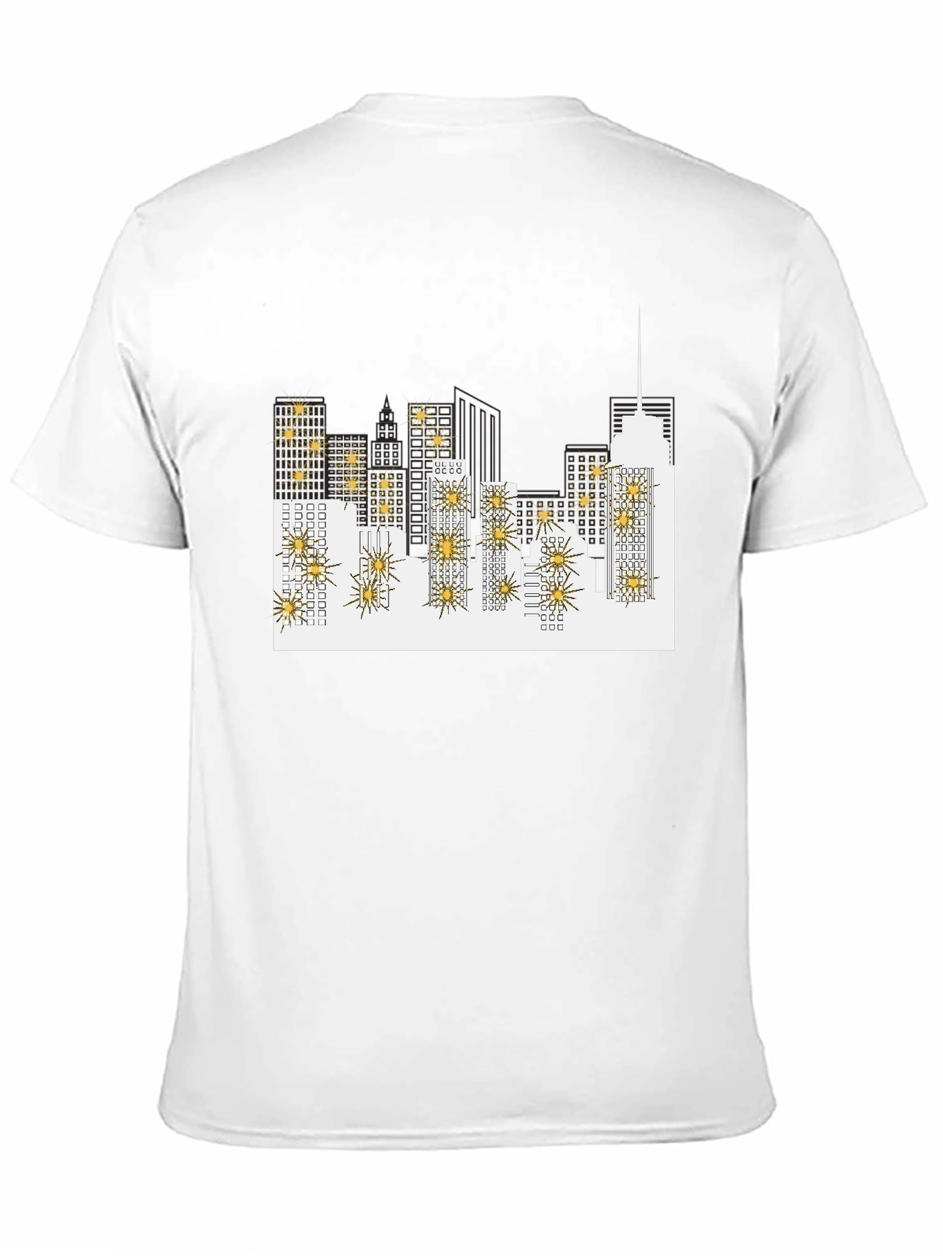 Cityscape Graphic Tee - Black