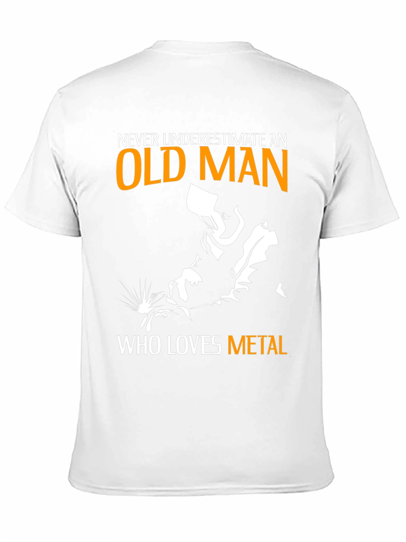Old Man Metal Lover Black T-Shirt