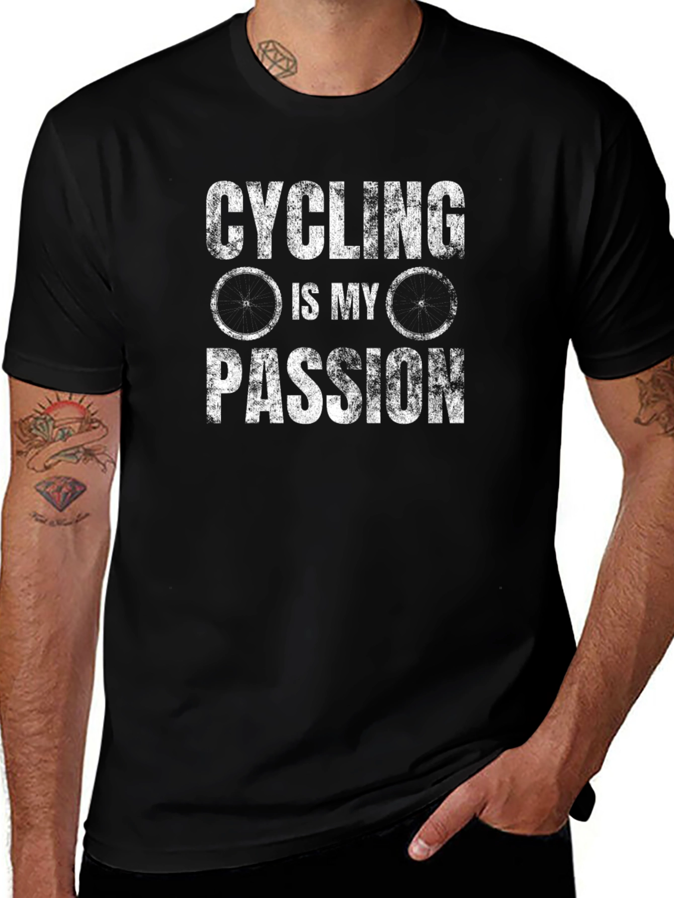 Cycling is My Passion Black T-Shirt