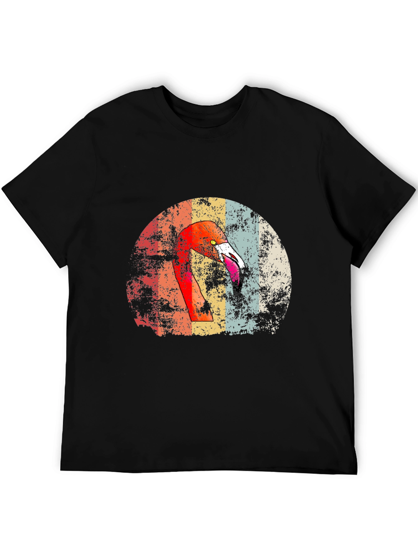 Retro Flamingo Graphic Print Tee