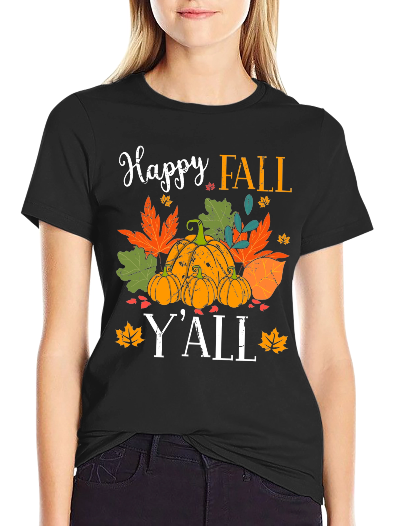 Happy Fall Yall Pumpkin Graphic Tee