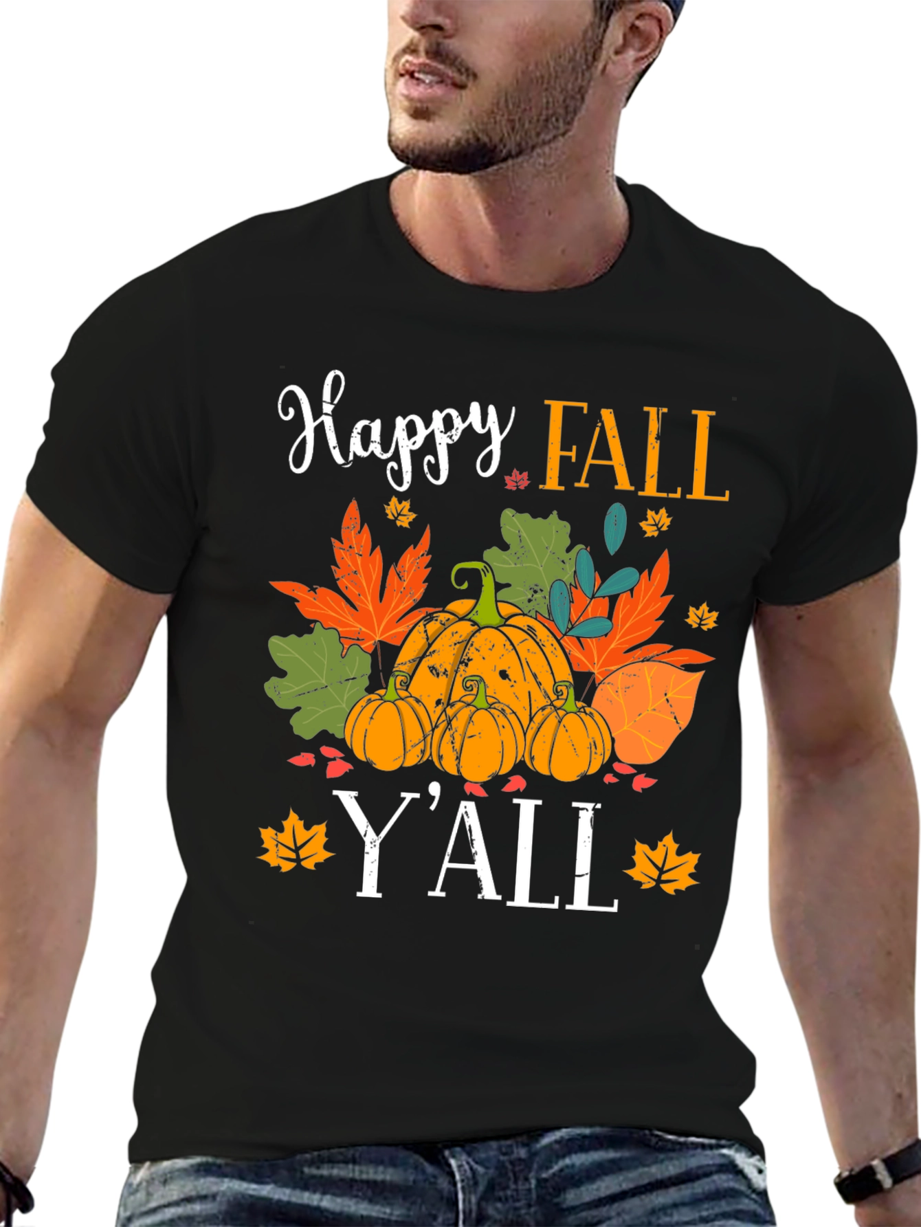Happy Fall Yall Pumpkin Graphic Tee