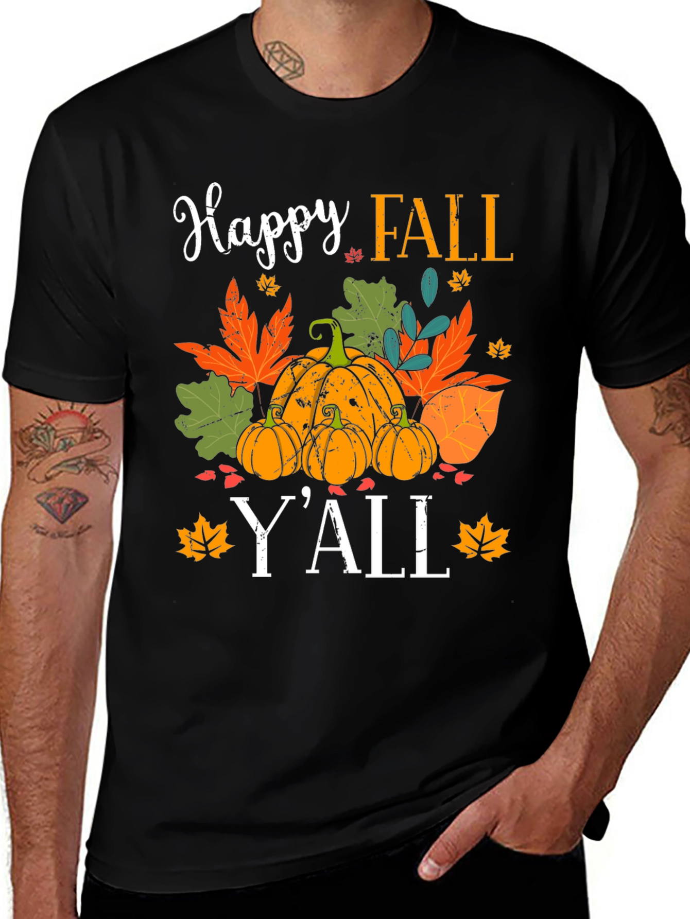 Happy Fall Yall Pumpkin Graphic Tee