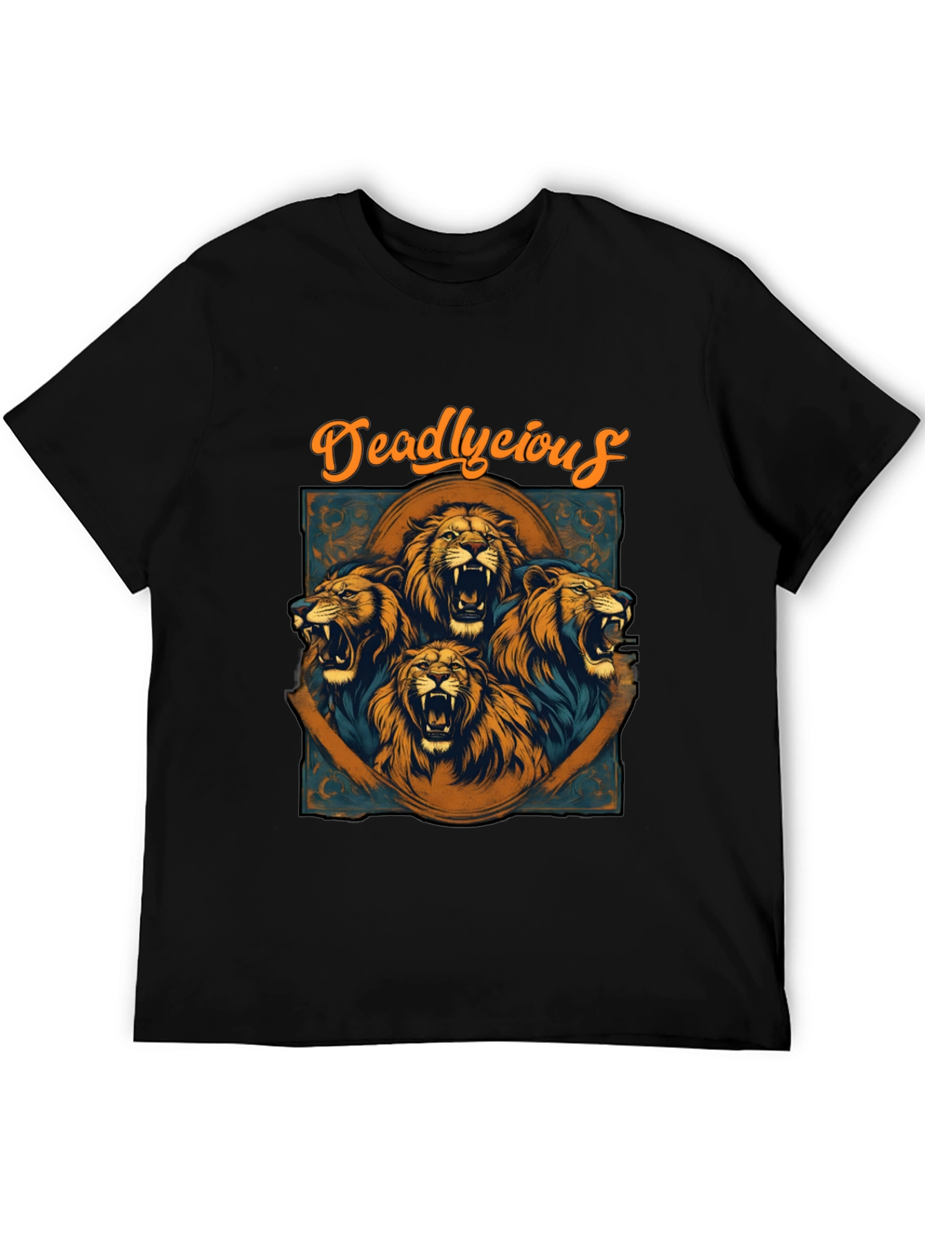 Deadlycious Lion Graphic Tee - Mens