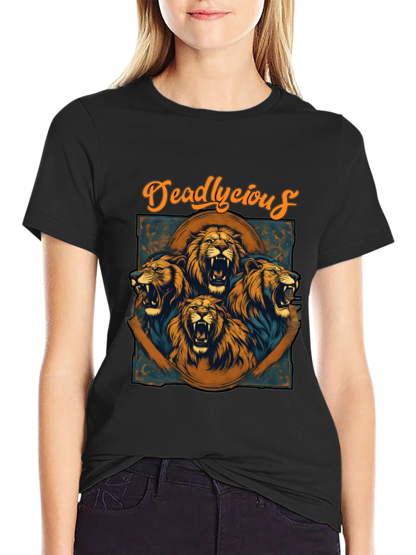 Deadlycious Lion Graphic Tee - Mens