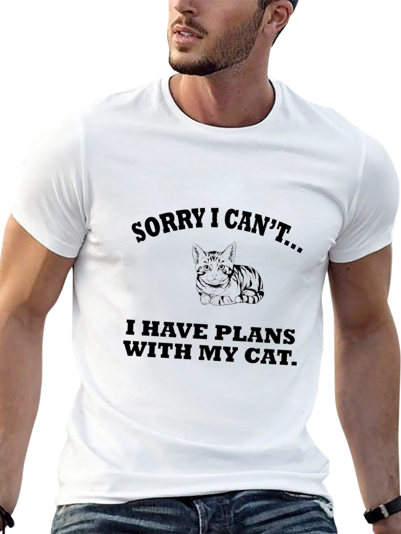 Sorry I Cant... Cat Plans T-Shirt