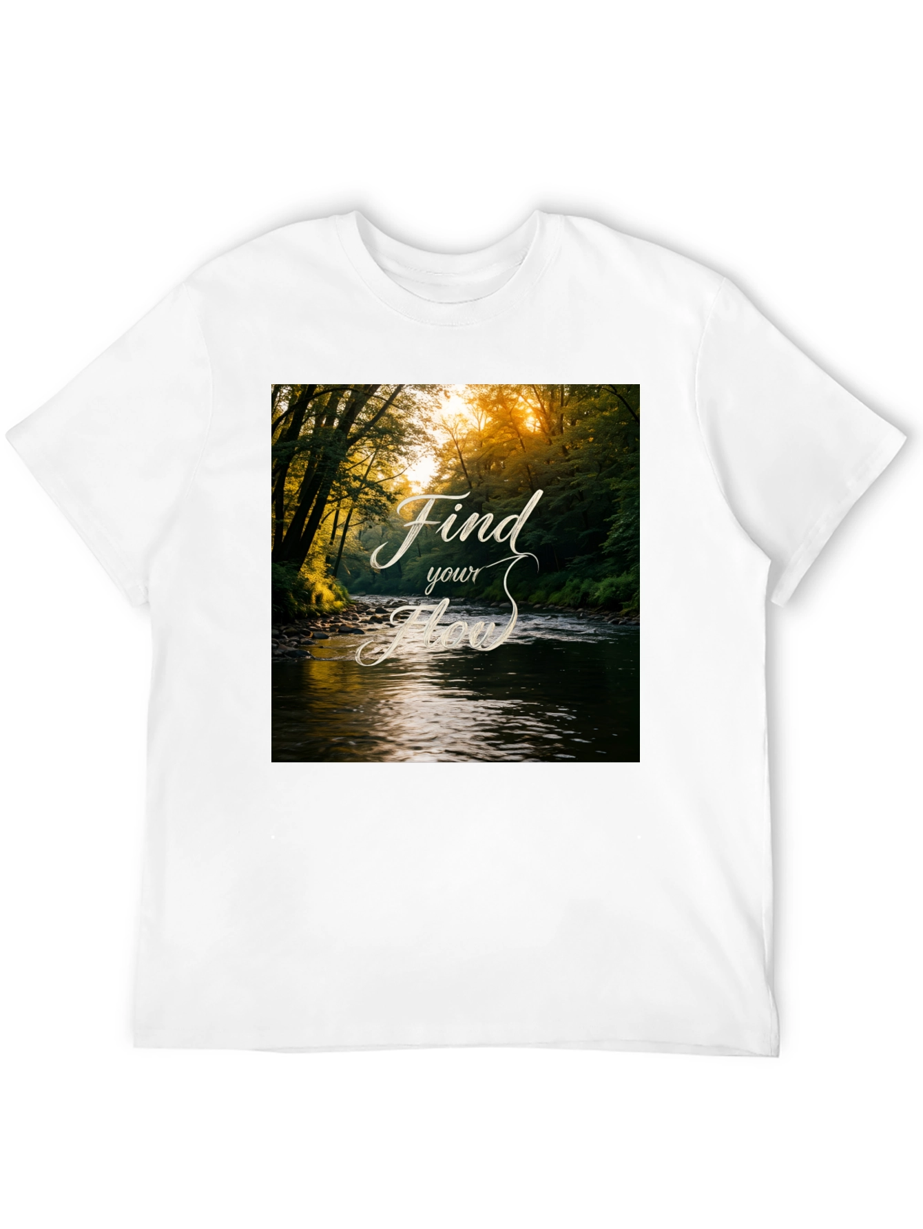 Find Your Flow Nature River Graphic Tee