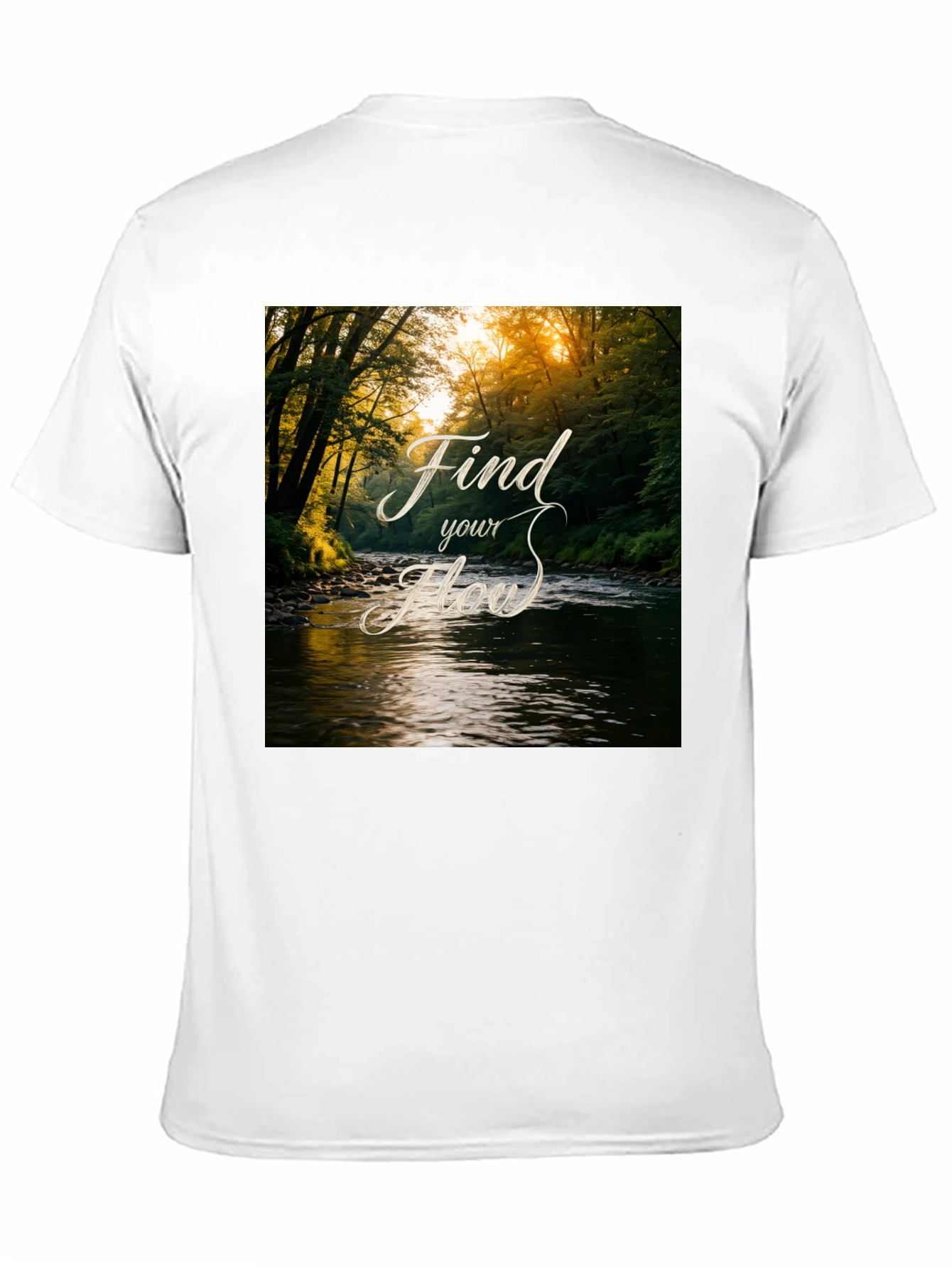 Find Your Flow Nature River Graphic Tee