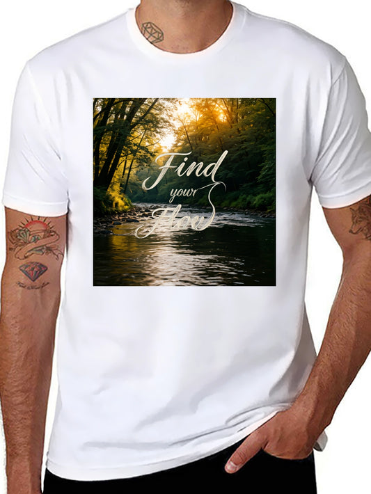 Find Your Flow Nature River Graphic Tee