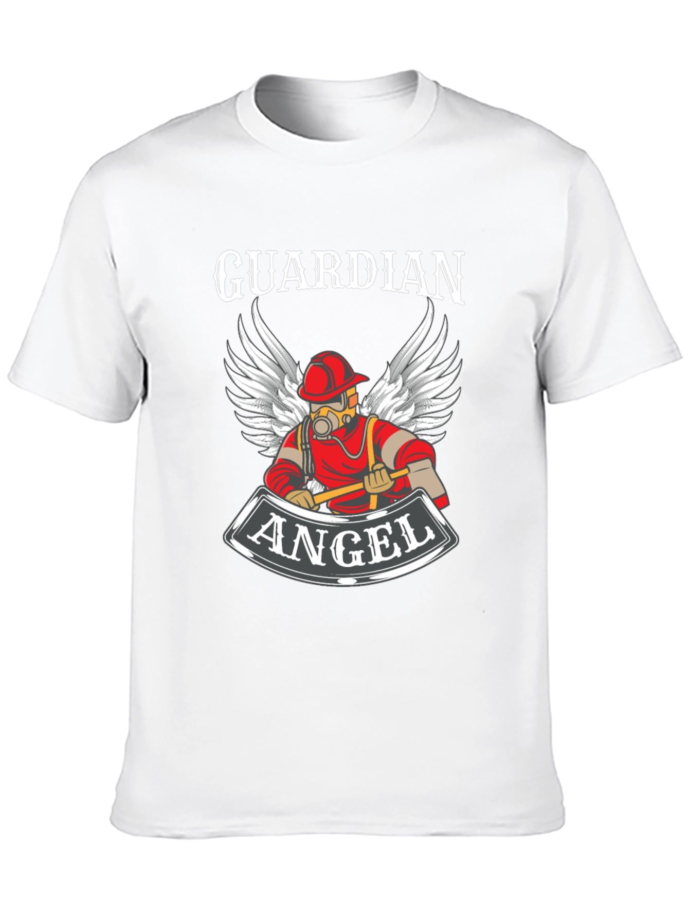 Guardian Angel Firefighter T-Shirt - Black
