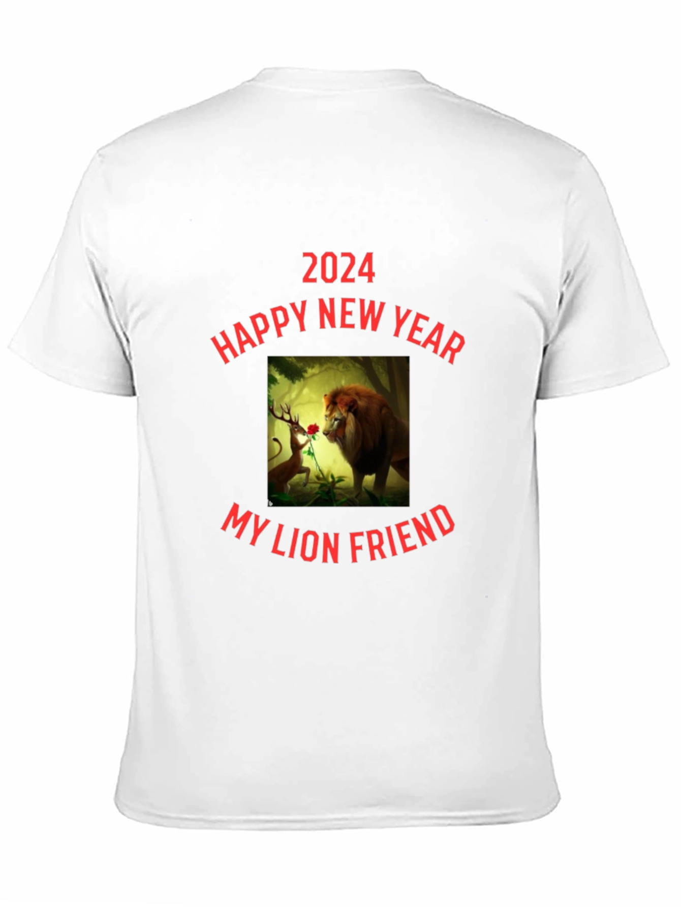 Happy New Year 2024 My Lion Friend Graphic Tee