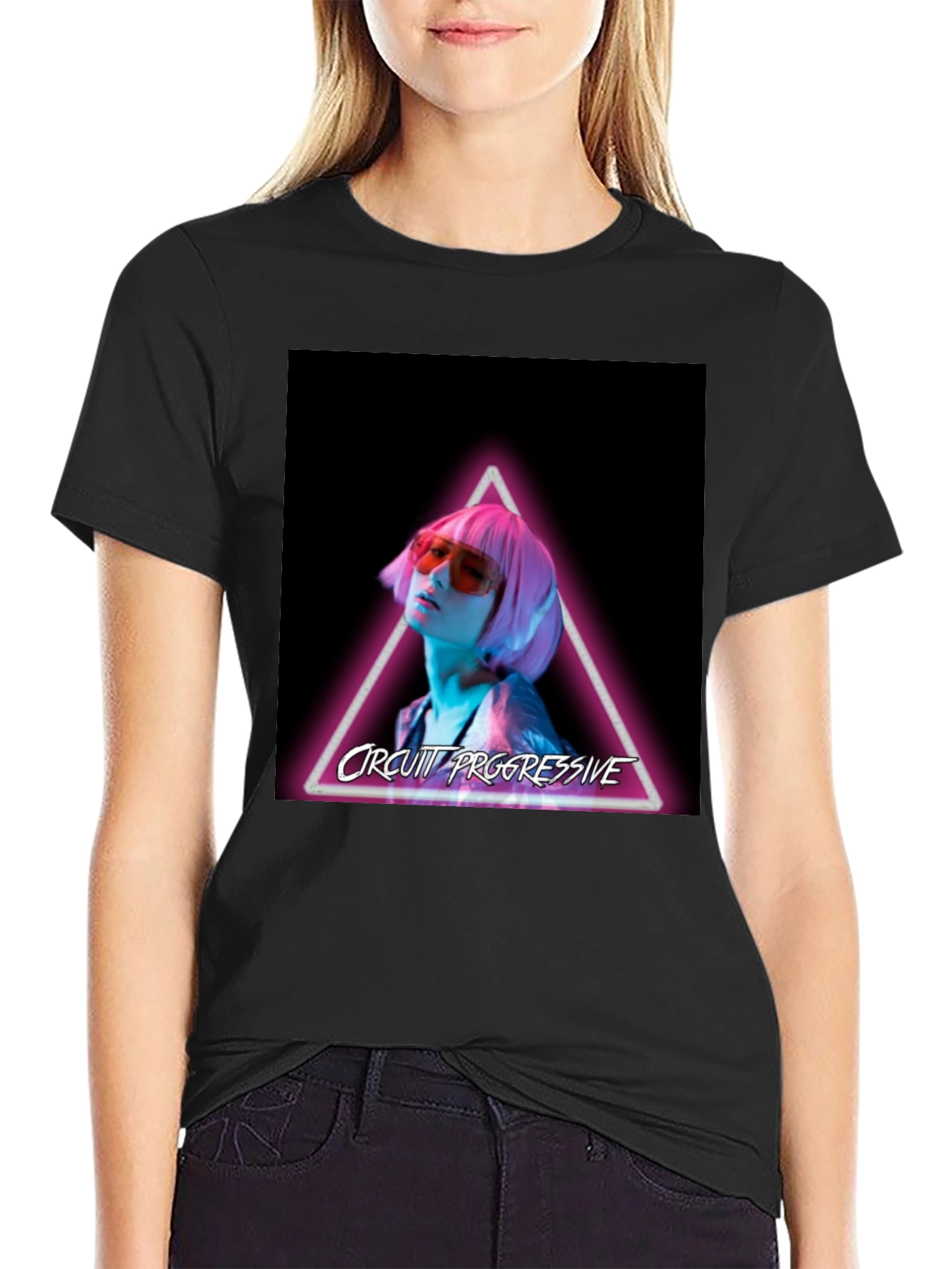 Circuit Progressive Neon T-Shirt - Trendy Graphic Tee