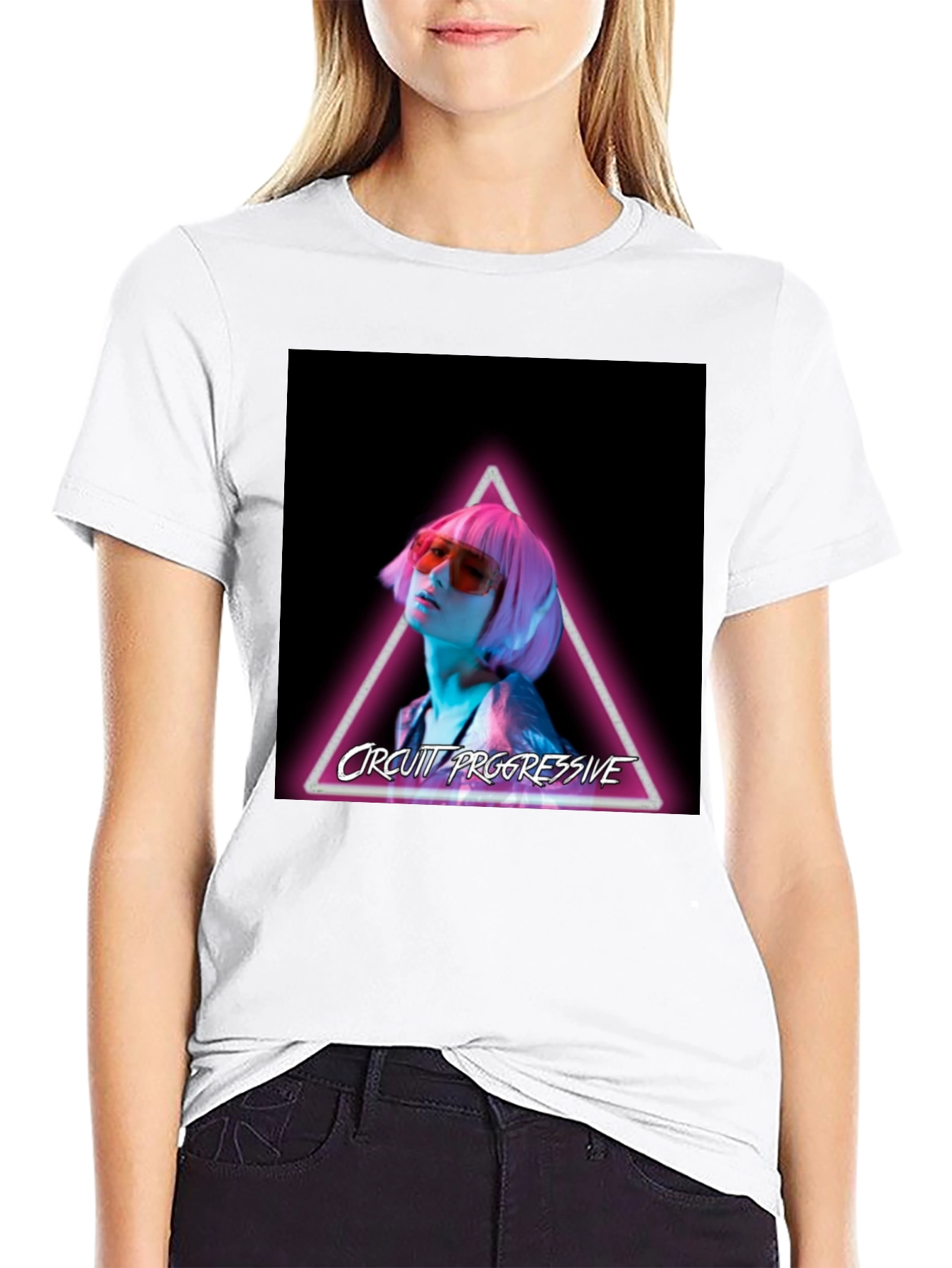 Circuit Progressive Neon T-Shirt - Trendy Graphic Tee