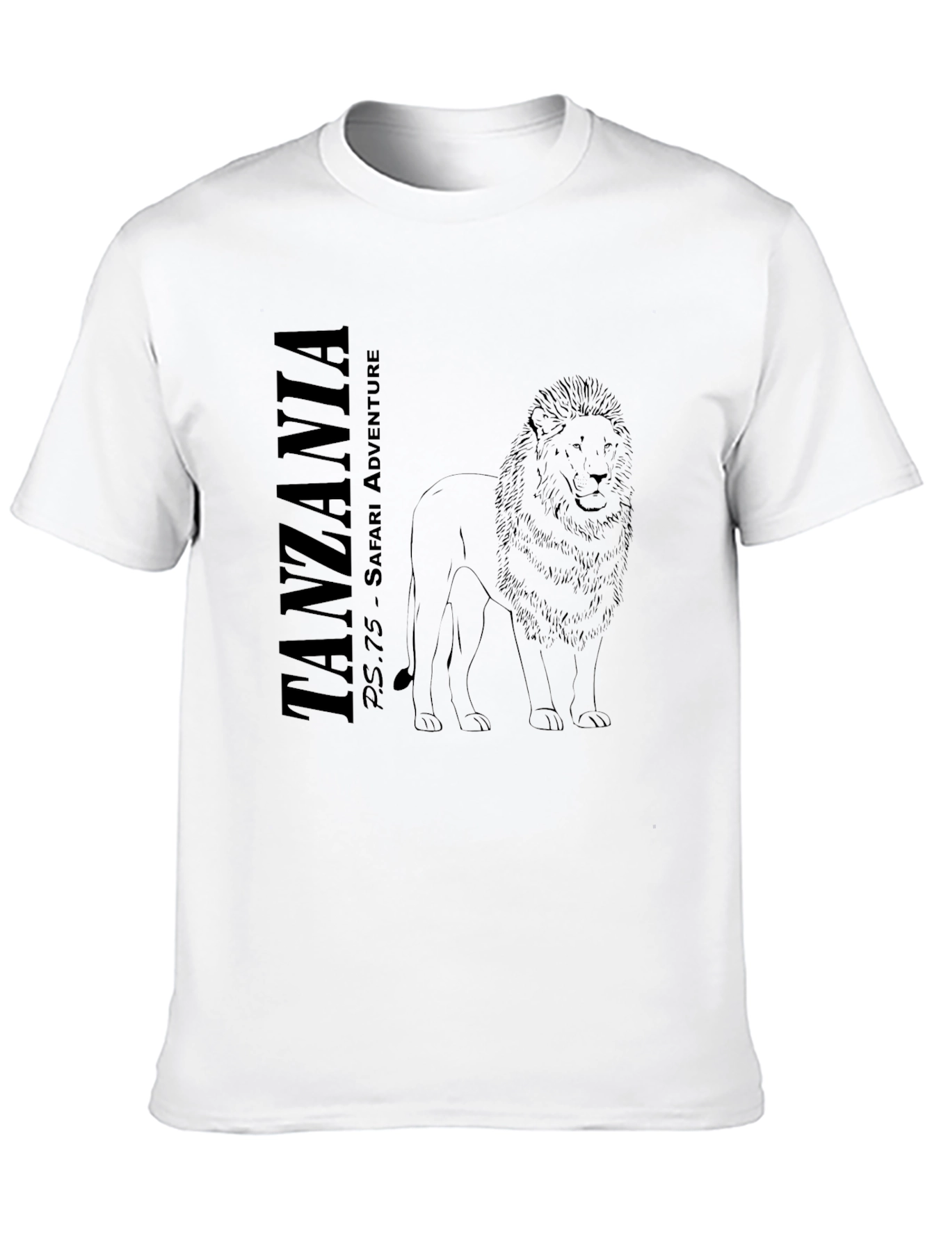 Tanzania Safari Adventure Black T-Shirt
