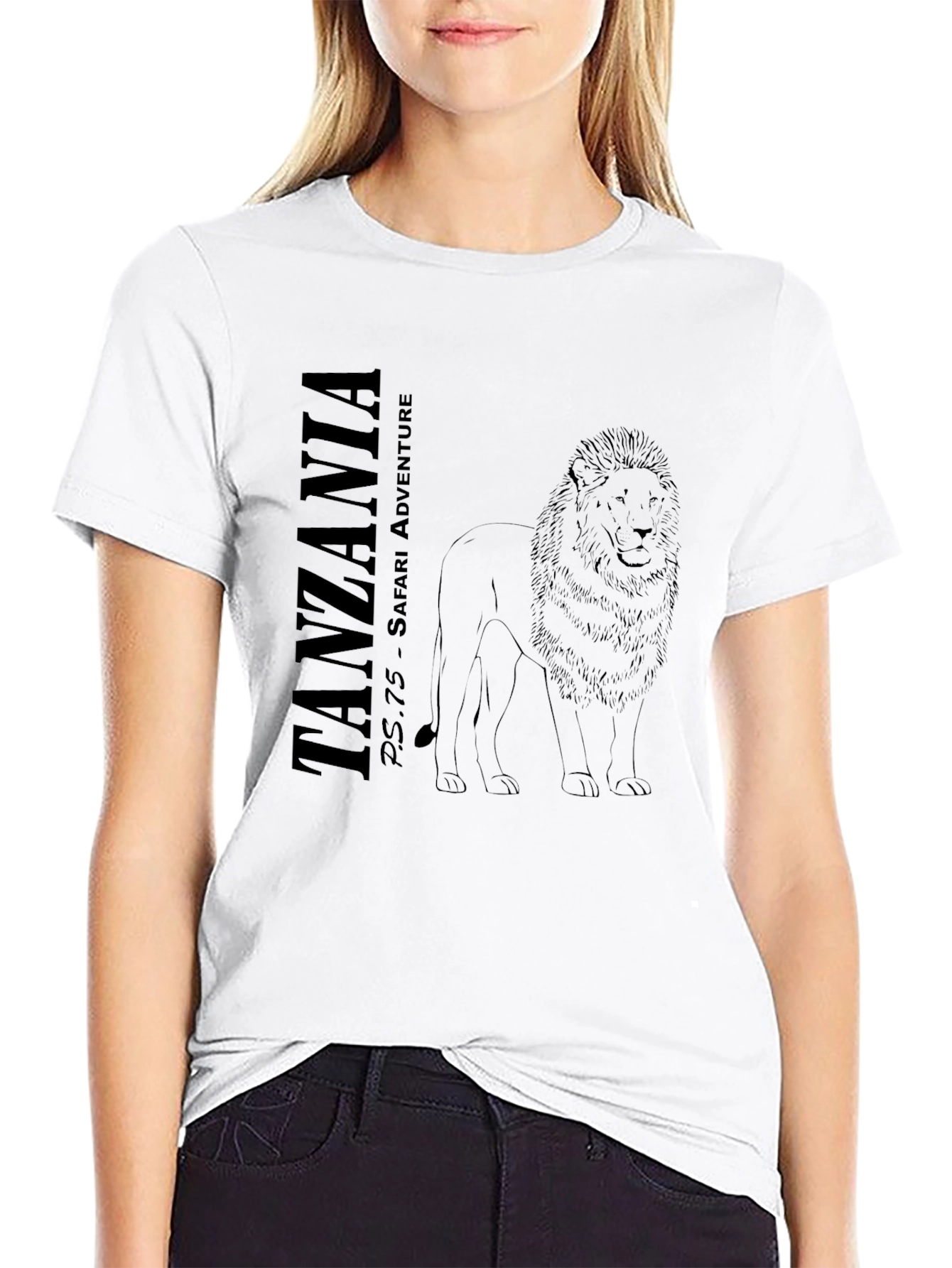 Tanzania Safari Adventure Black T-Shirt