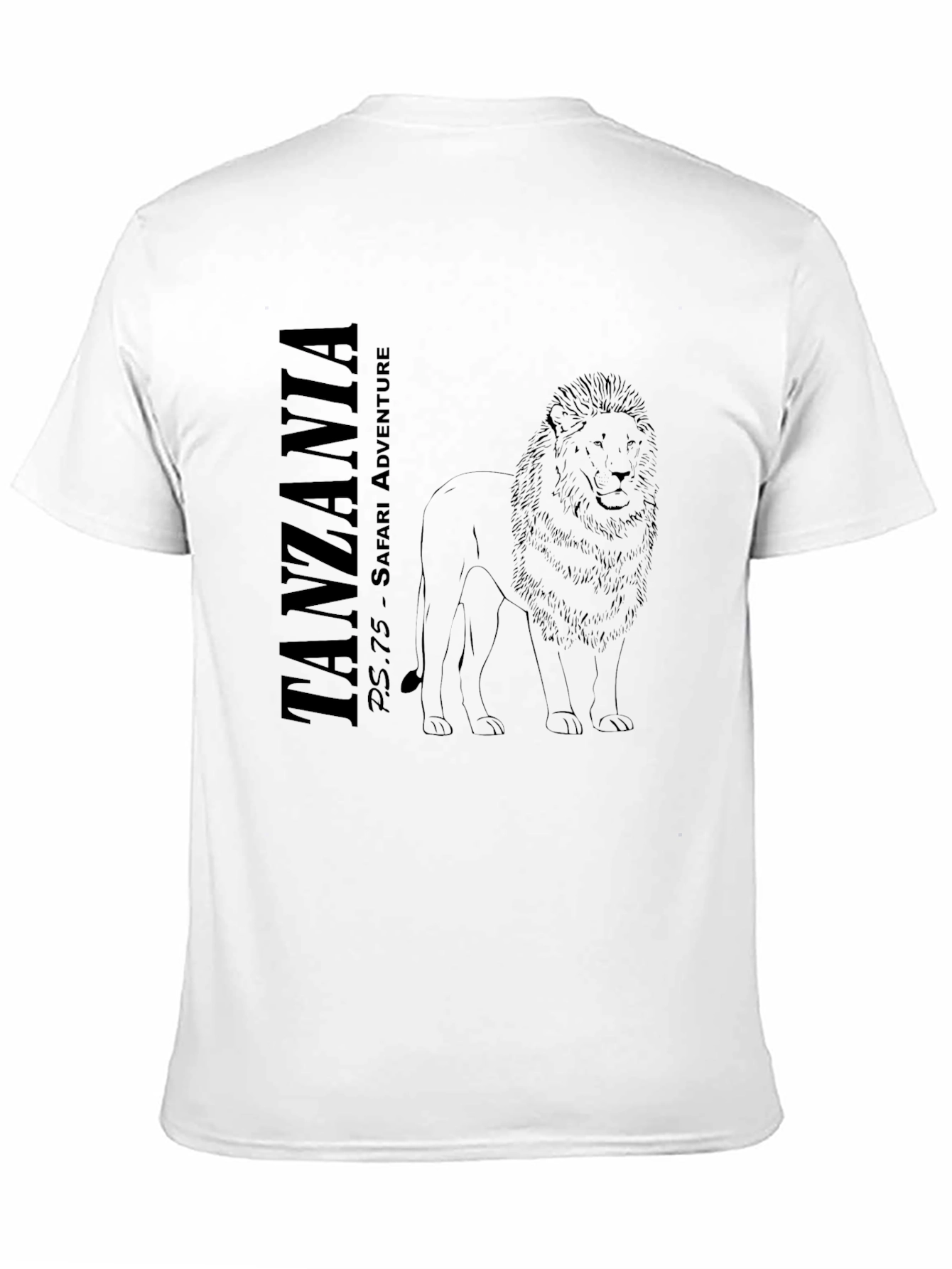 Tanzania Safari Adventure Black T-Shirt