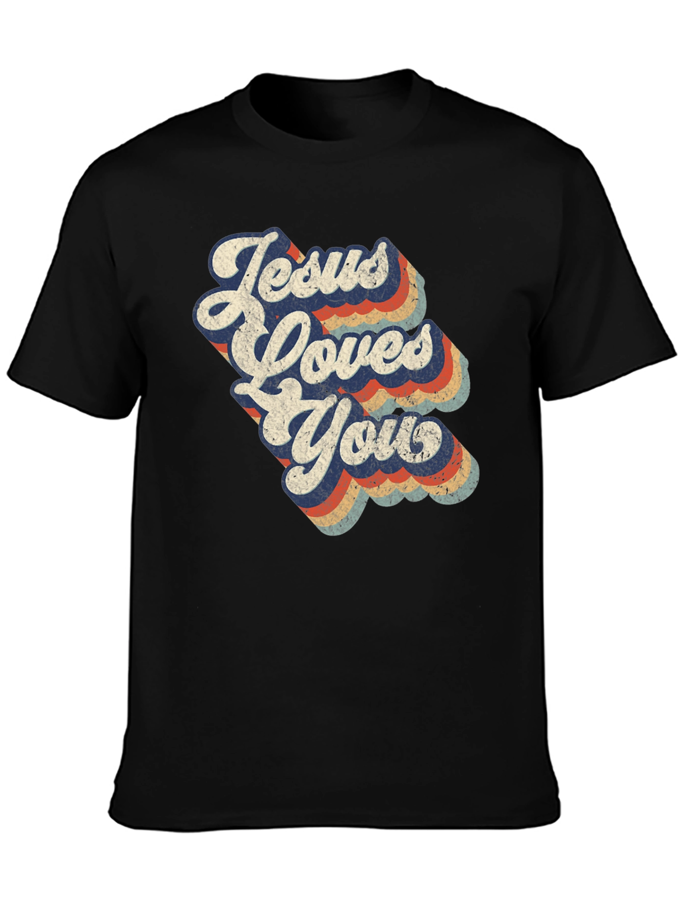Jesus Loves You Retro T-Shirt