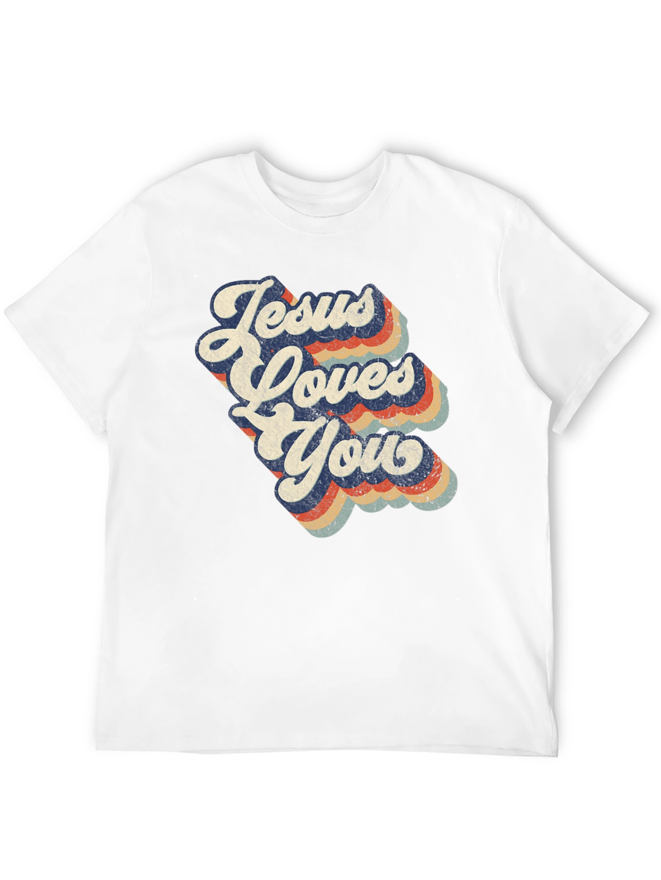 Jesus Loves You Retro T-Shirt