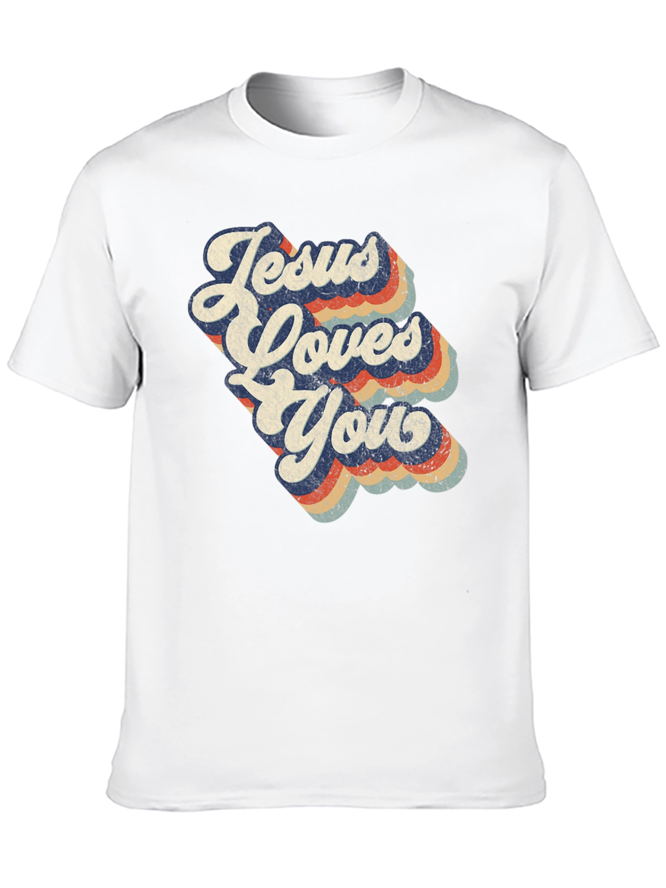 Jesus Loves You Retro T-Shirt
