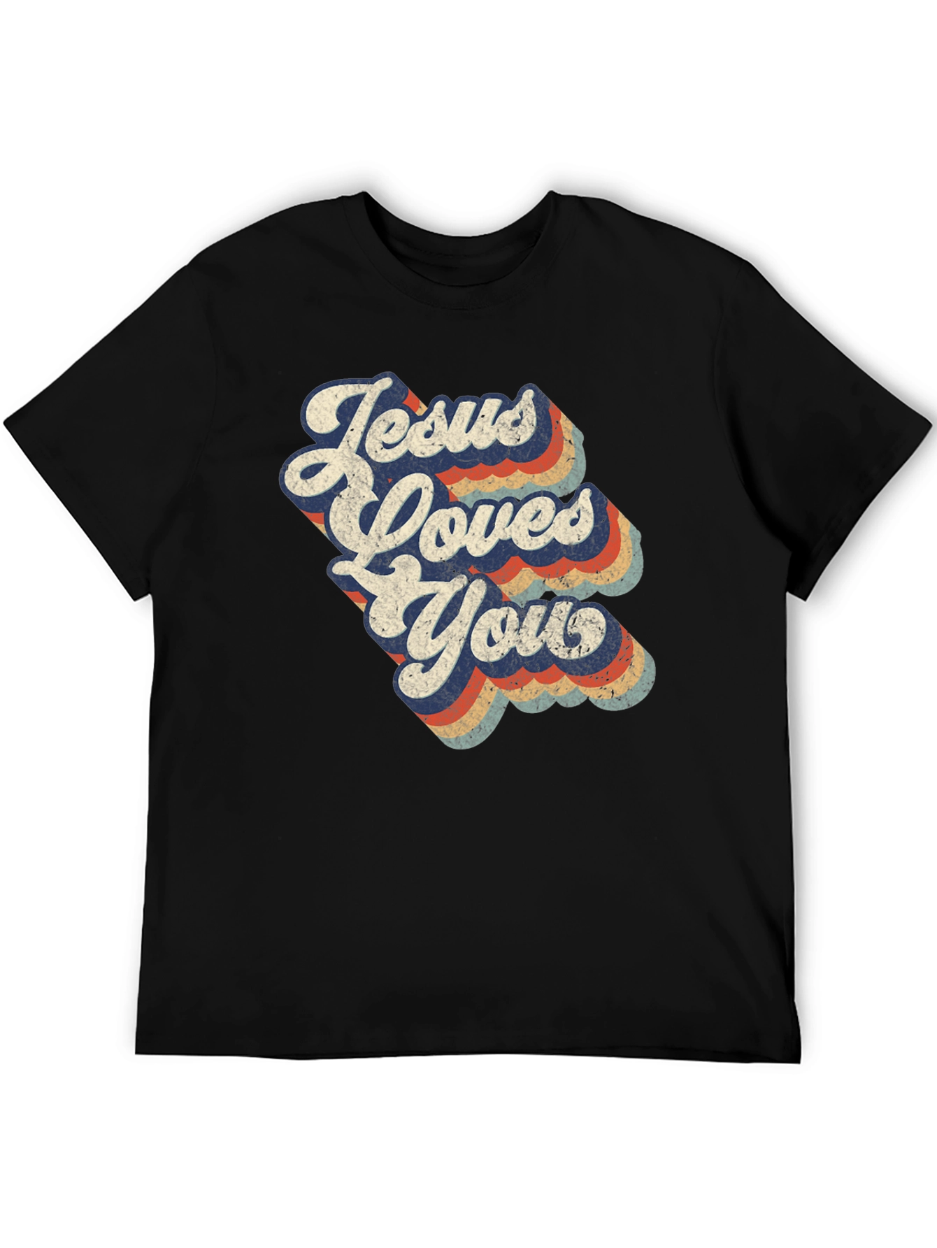 Jesus Loves You Retro T-Shirt