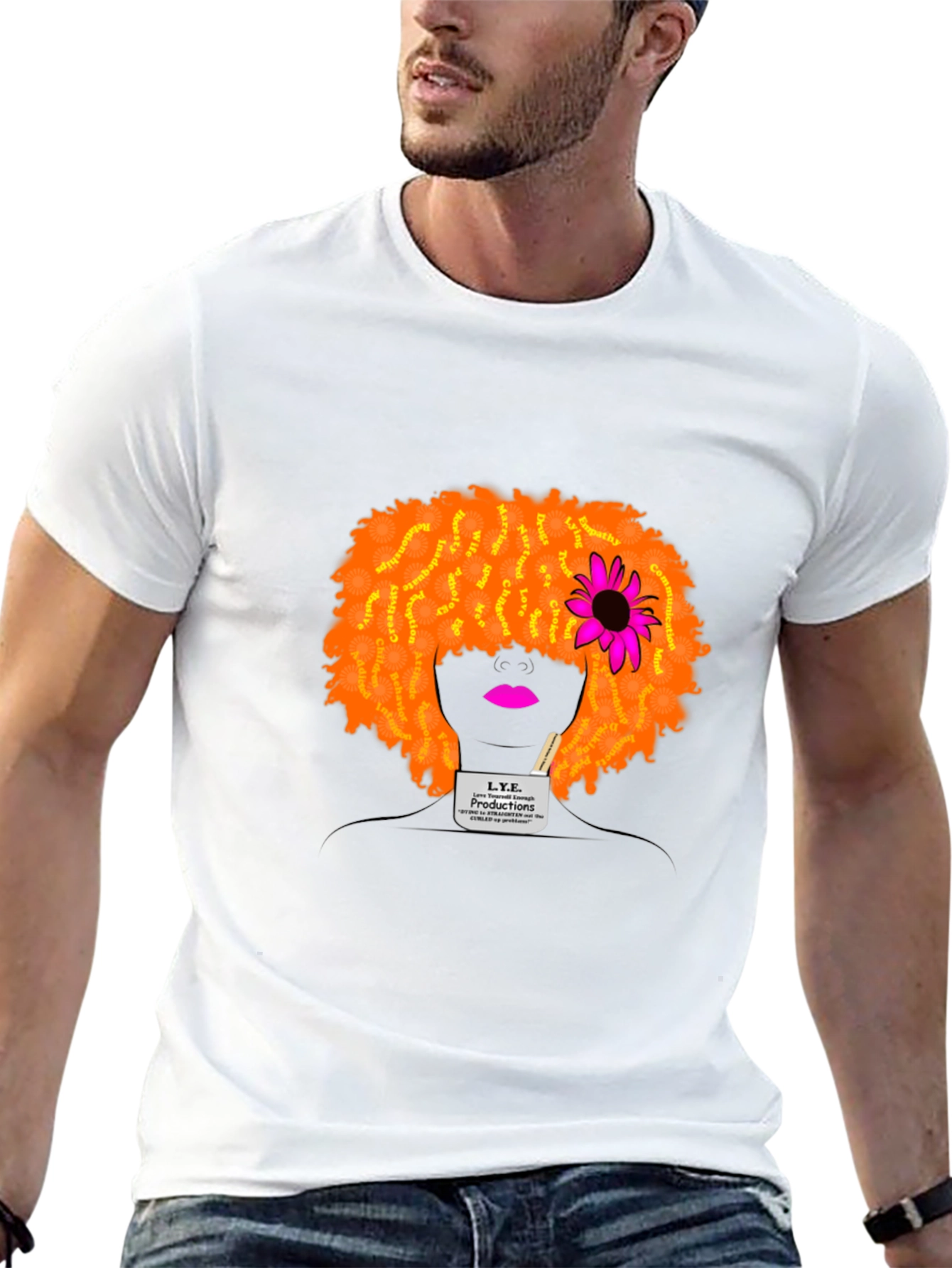 Unique Afro Hair T-Shirt - Artistic Design