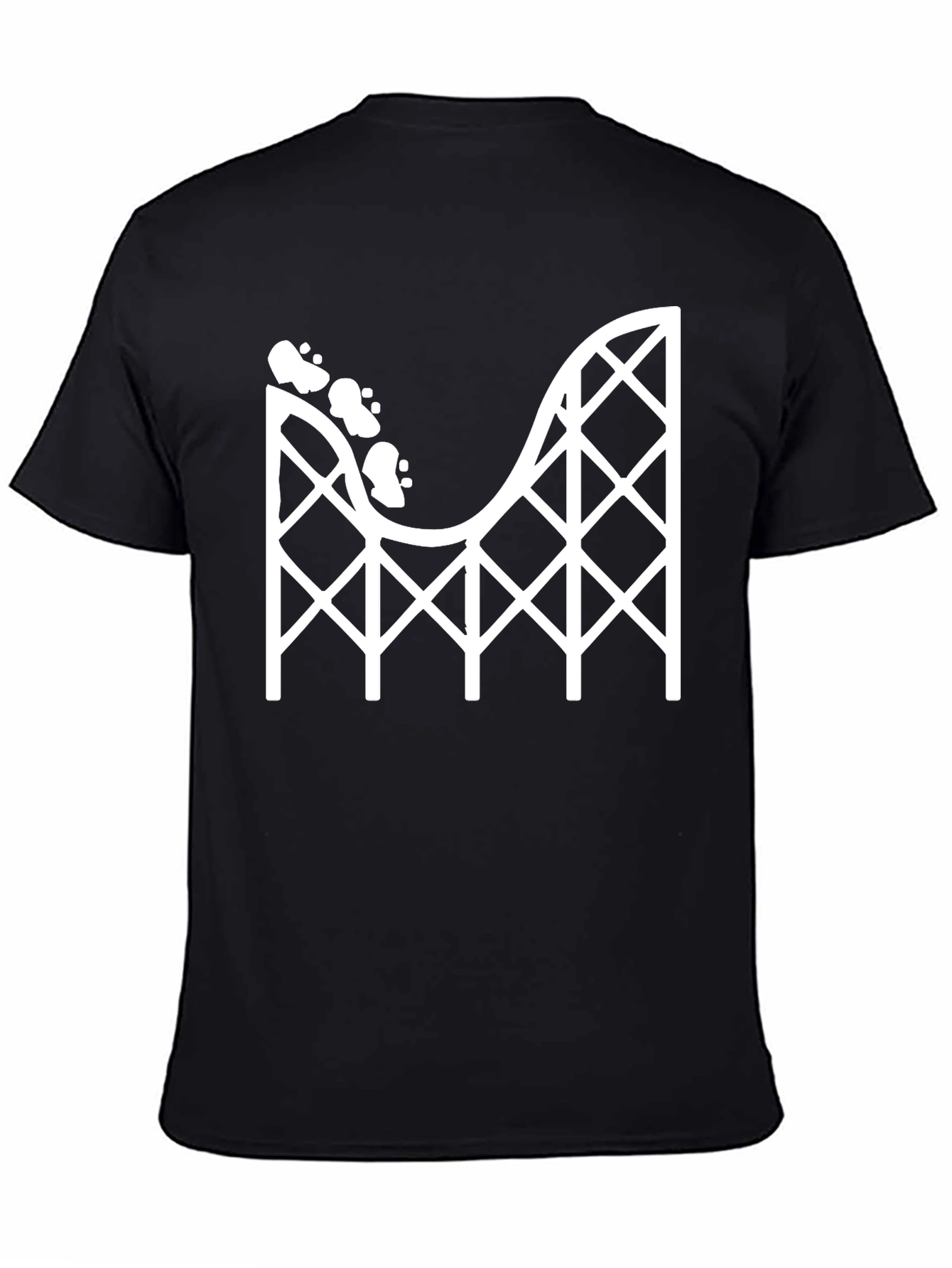 Roller Coaster Graphic Tee - Black