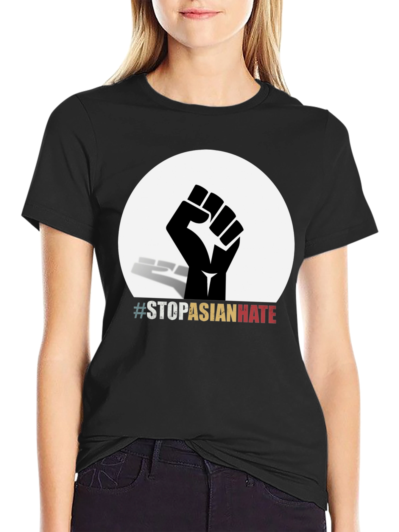 Stop Asian Hate T-Shirt - Fist Graphic Tee