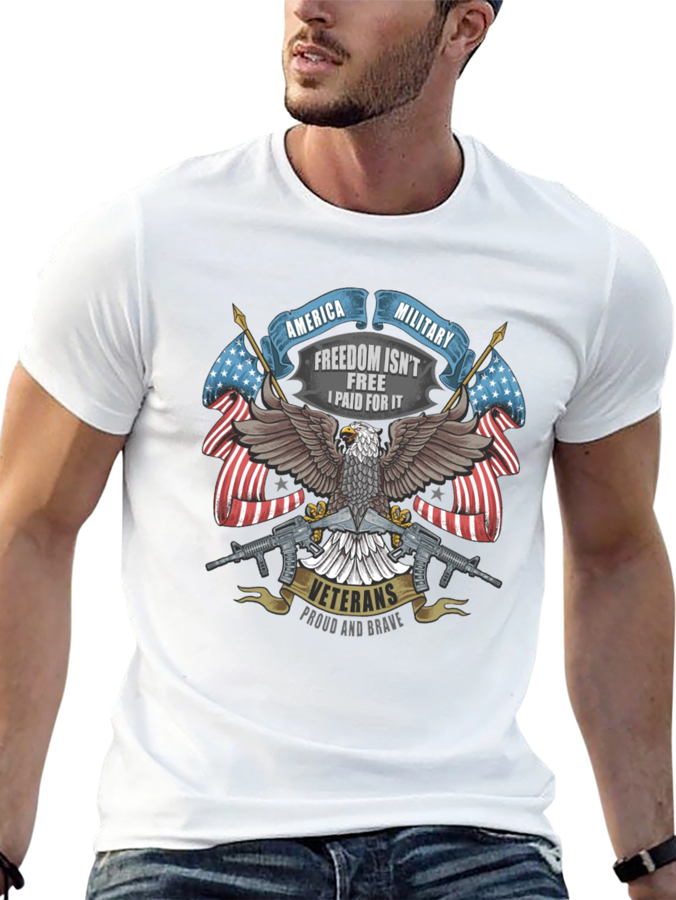 America Military Veteran Pride T-Shirt