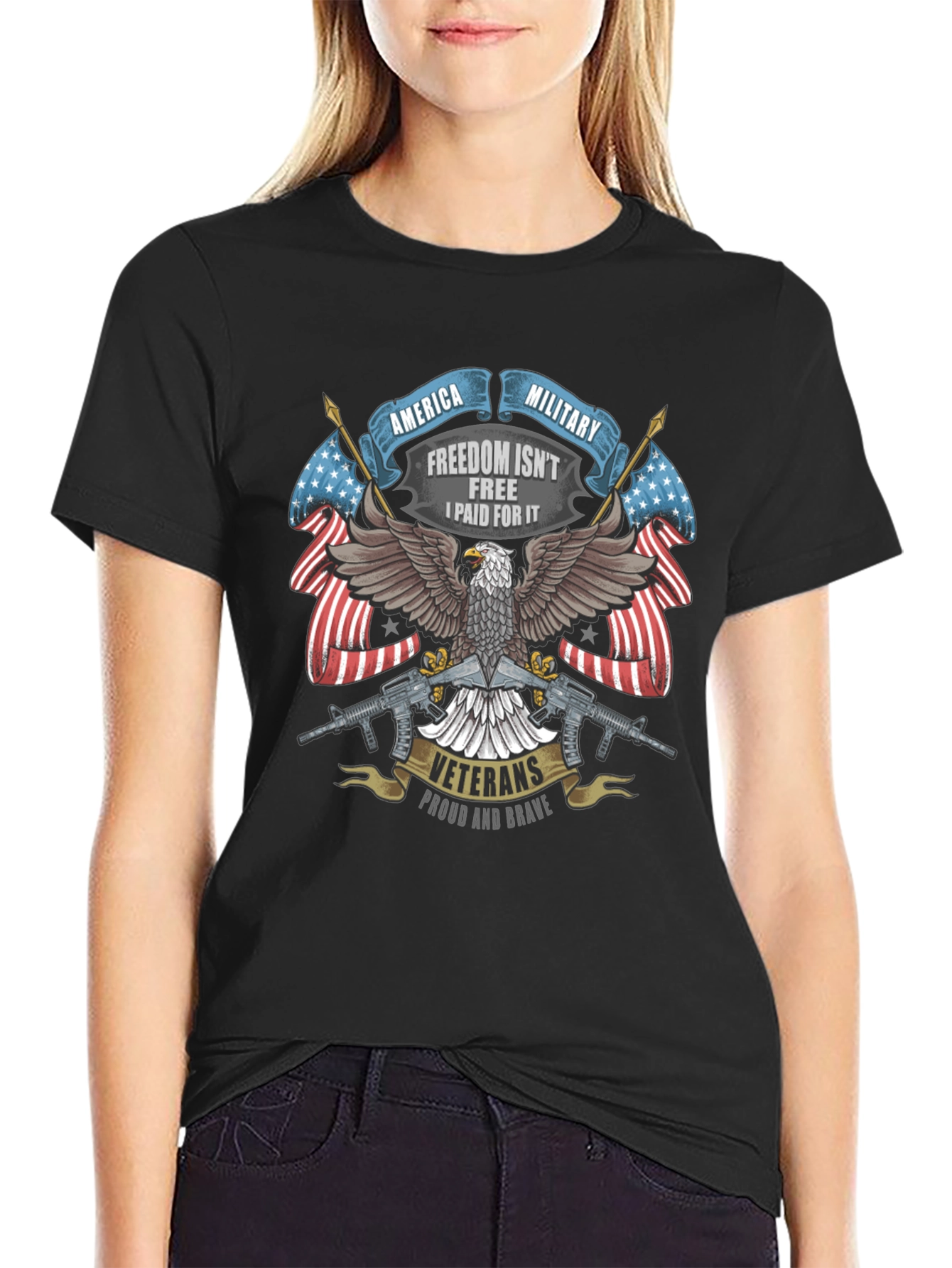 America Military Veteran Pride T-Shirt