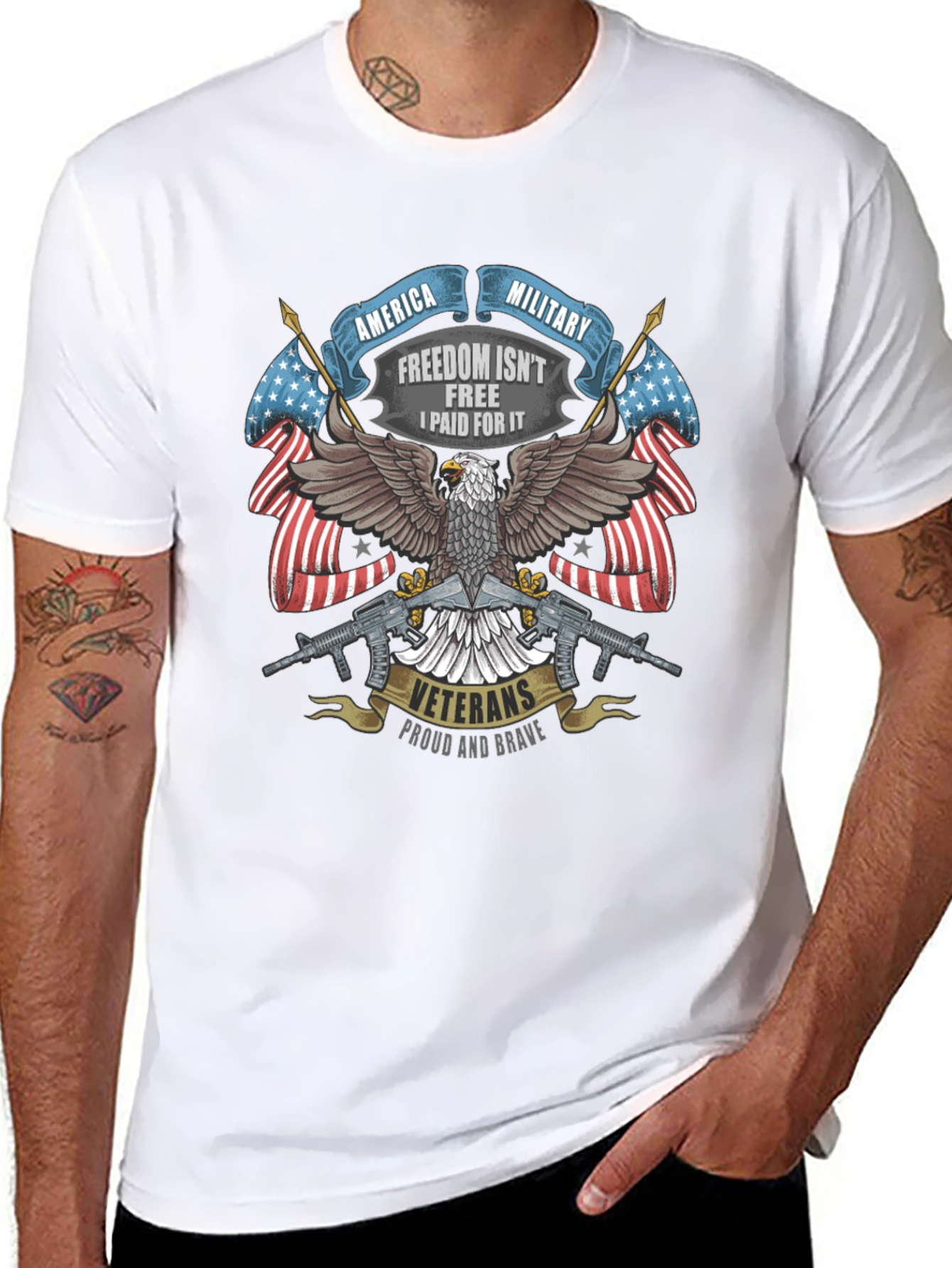 America Military Veteran Pride T-Shirt
