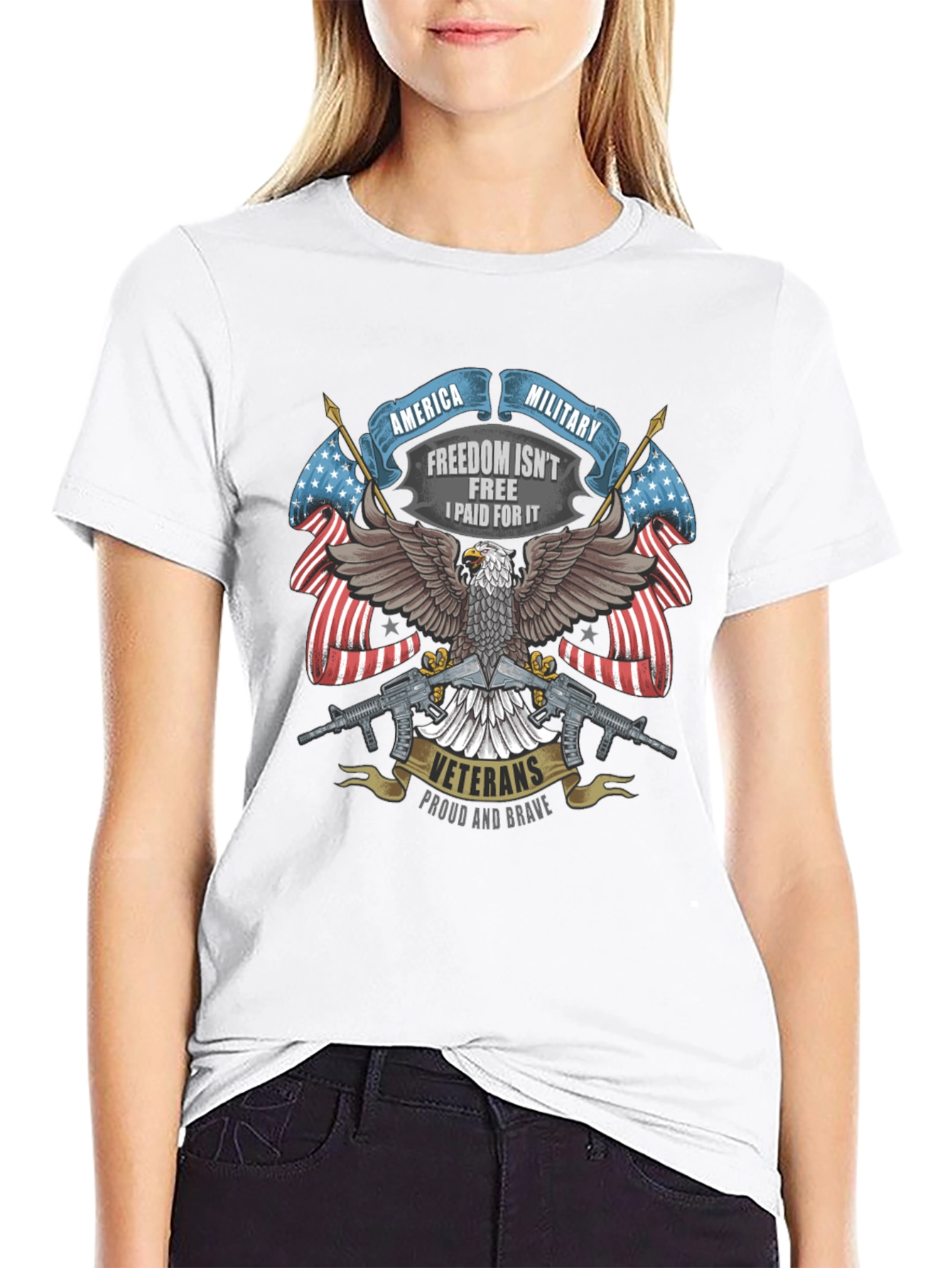 America Military Veteran Pride T-Shirt