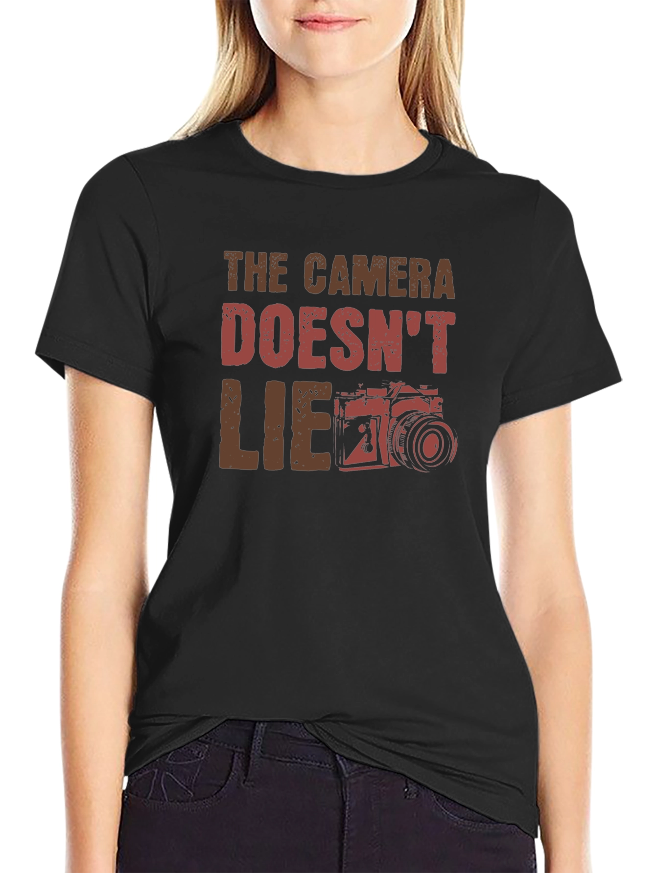 Camera Doesnt Lie Graphic T-Shirt