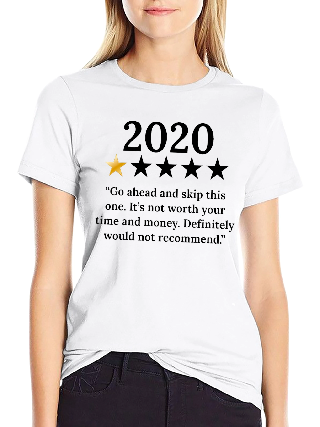 2020 One-Star Review T-Shirt - Funny Year Review