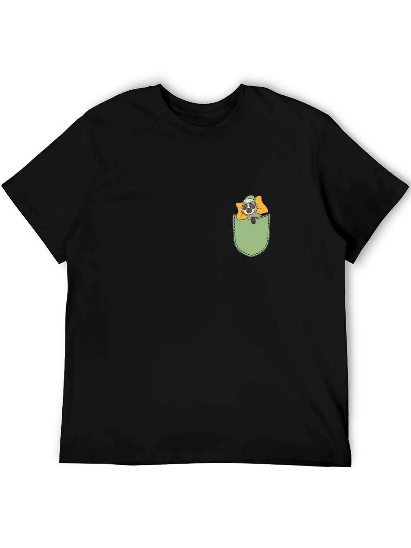Pocket Sloth Graphic Tee - Relaxed Comfort