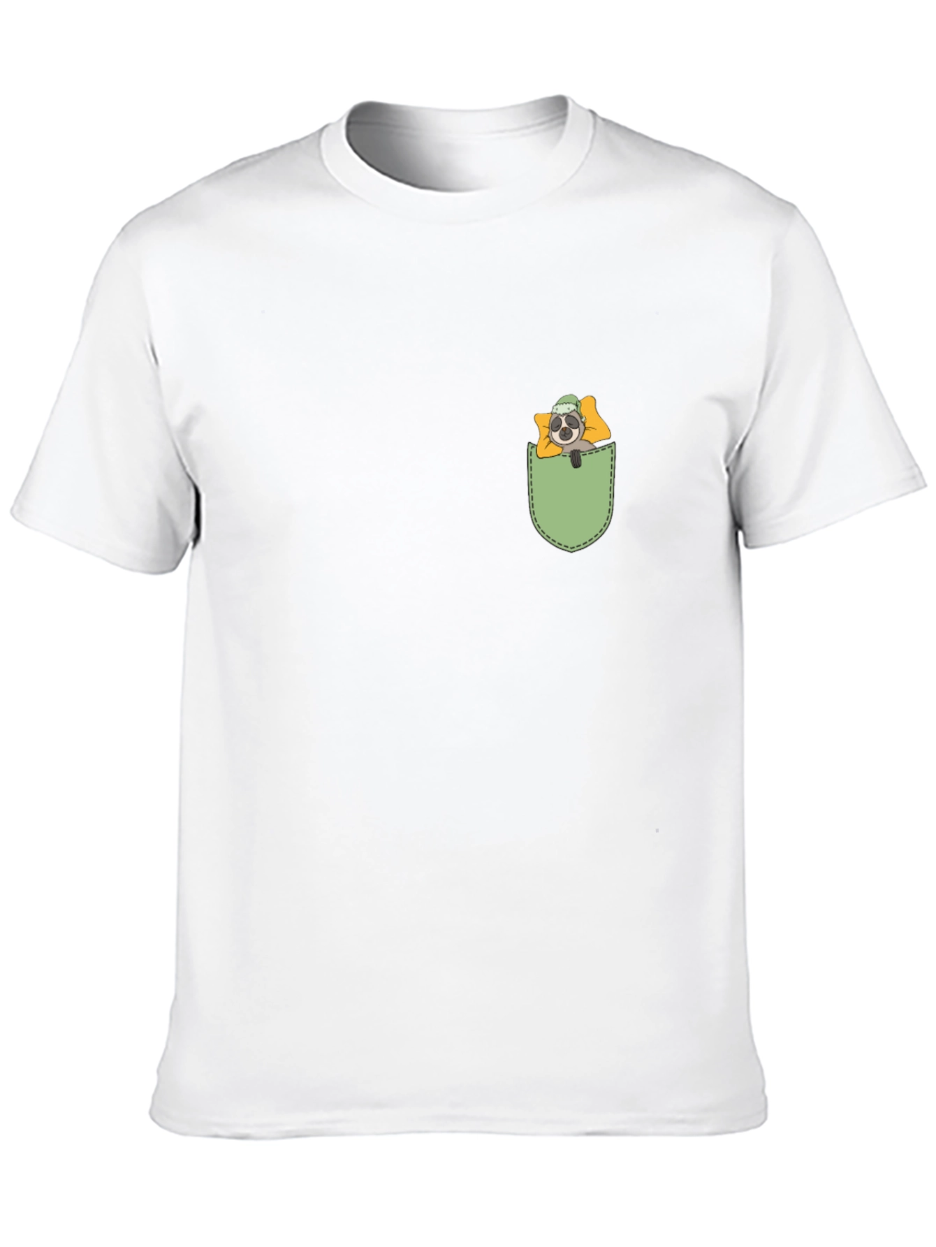 Pocket Sloth Graphic Tee - Relaxed Comfort