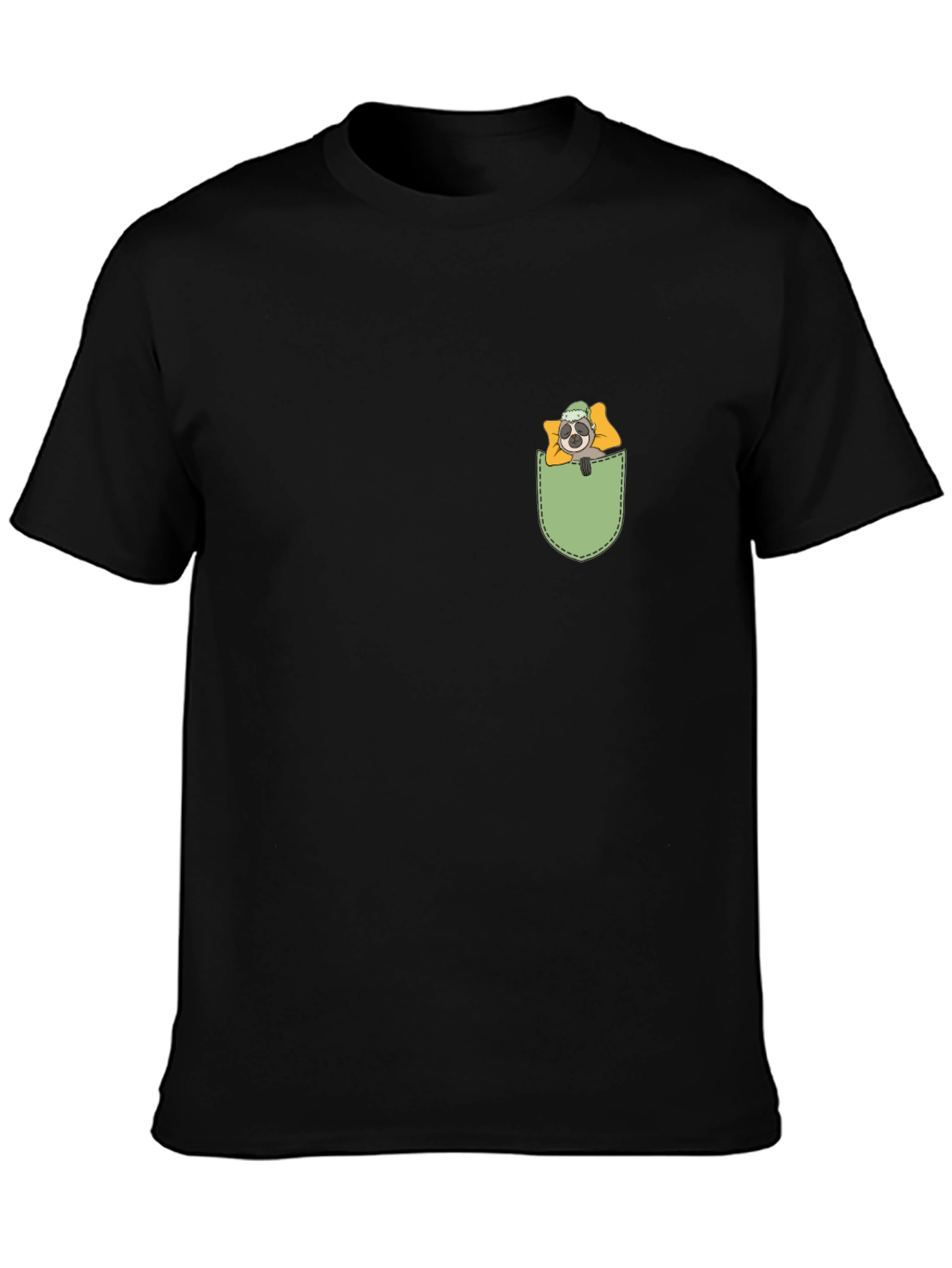 Pocket Sloth Graphic Tee - Relaxed Comfort