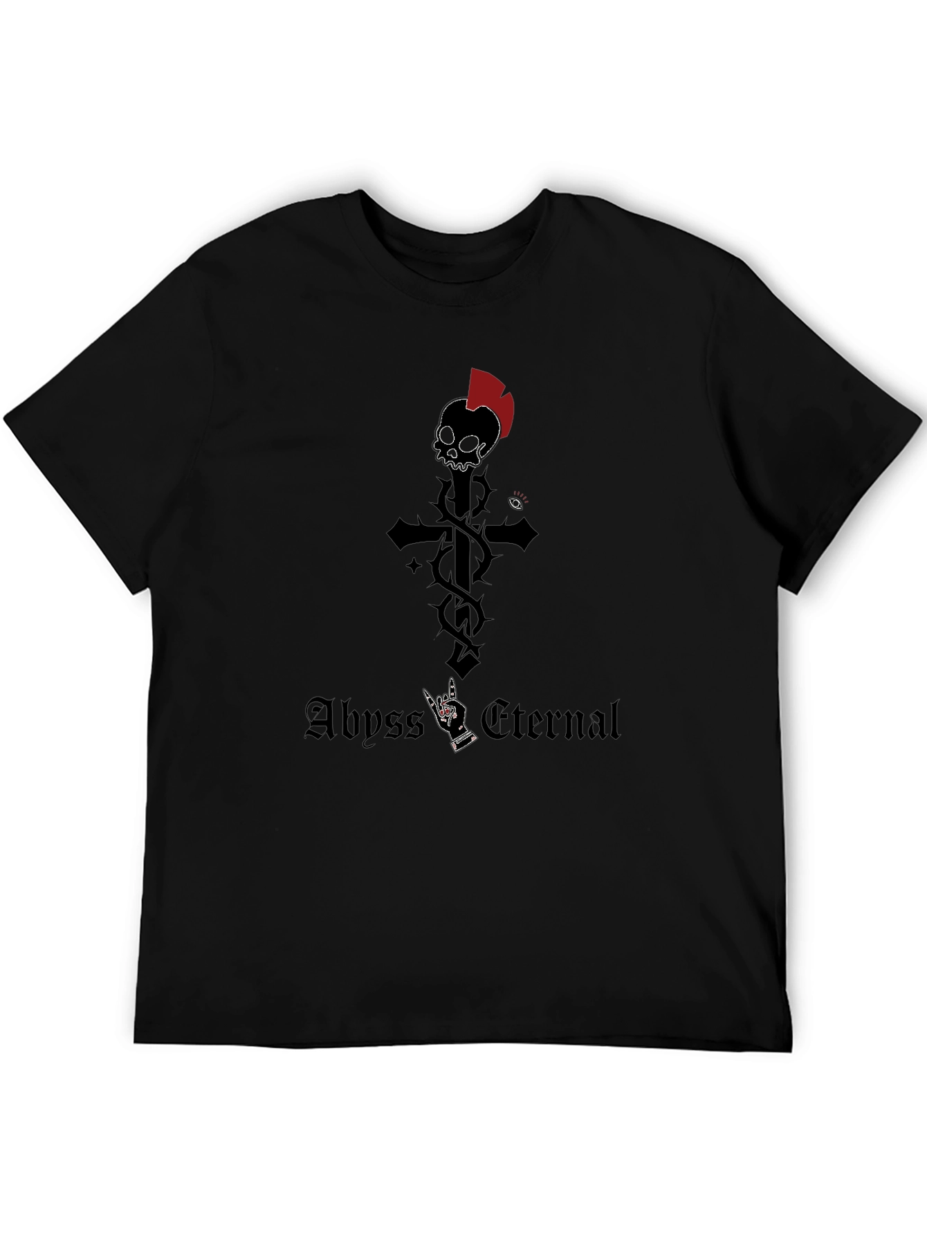 Abyss Eternal Graphic Tee - Skull Cross Design