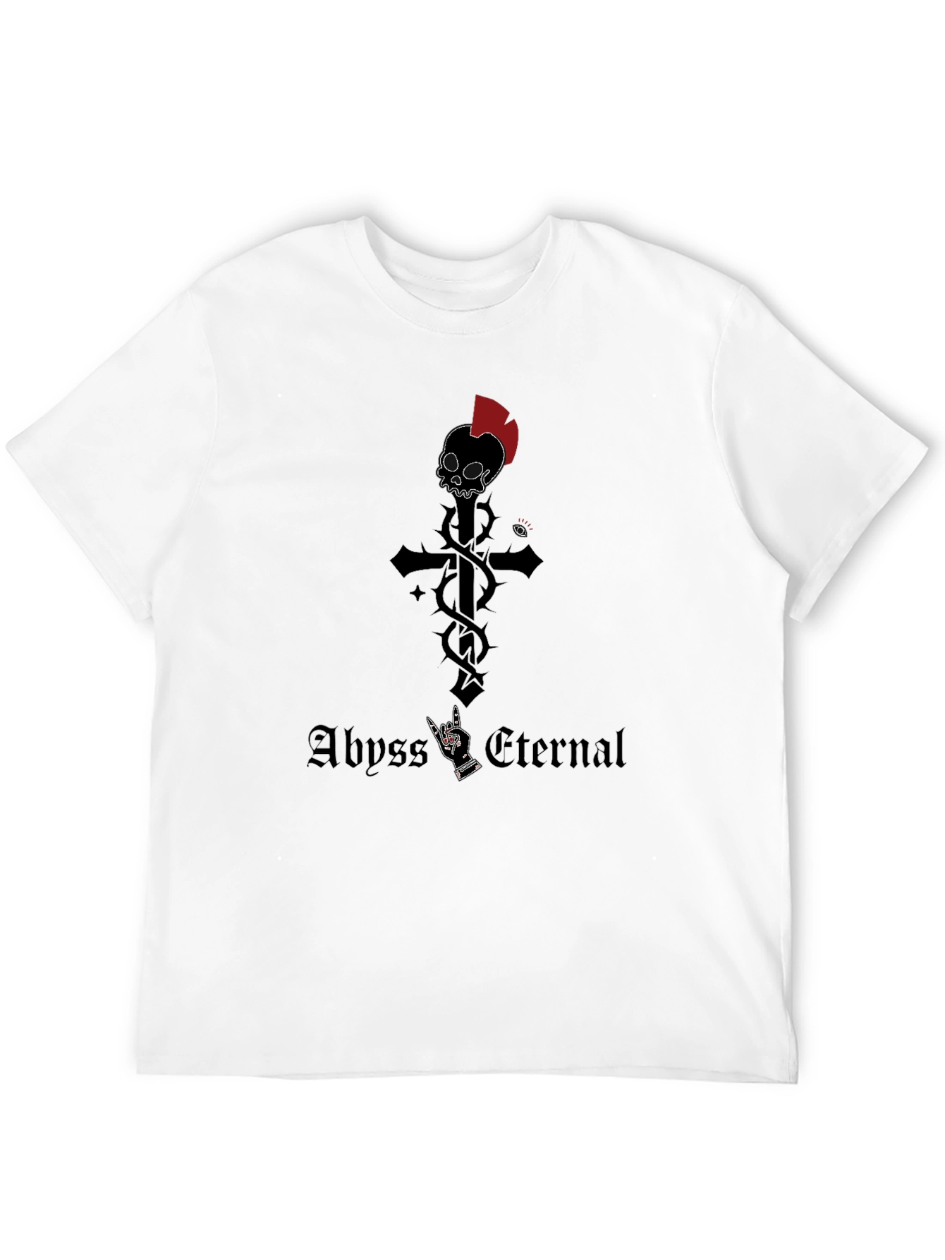 Abyss Eternal Graphic Tee - Skull Cross Design
